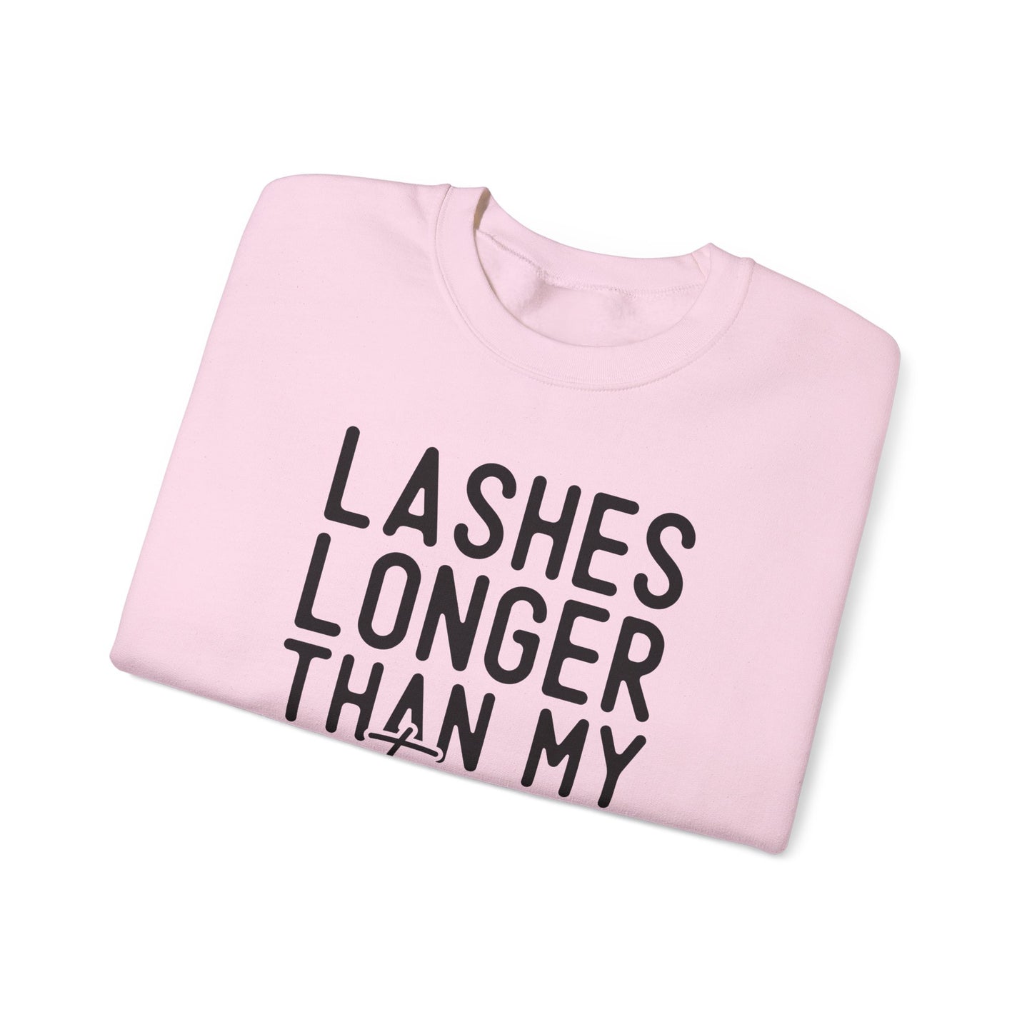 Long Lashes Short Temper Crewneck Sweatshirt