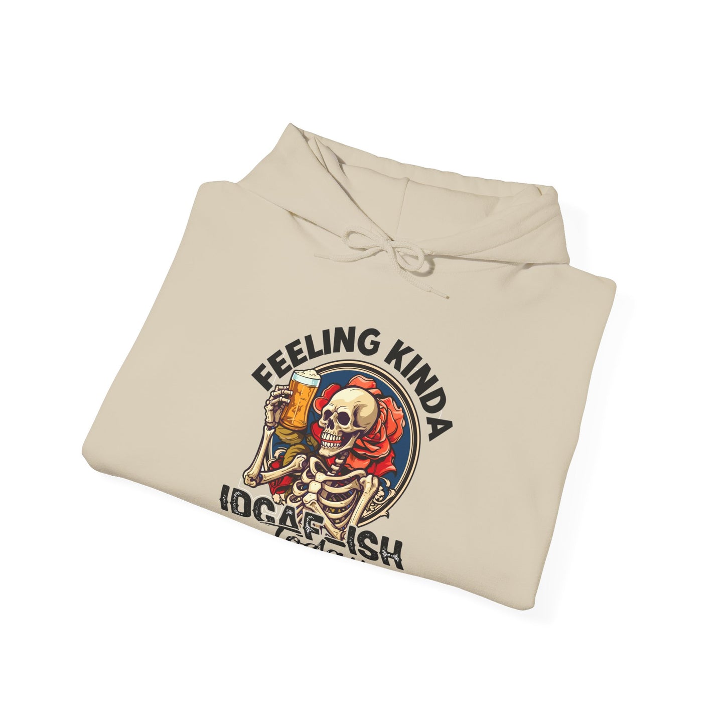 Feeling IDGAFish Skeleton Hooded Sweatshirt