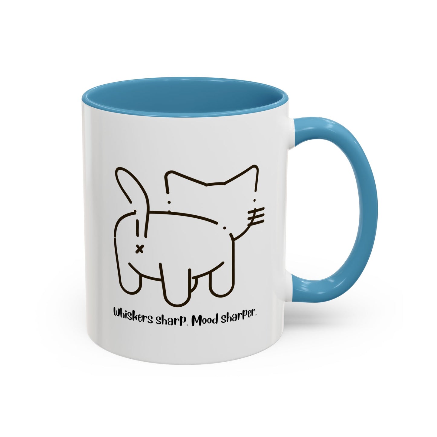 Attitude with Whiskers Accent Mug