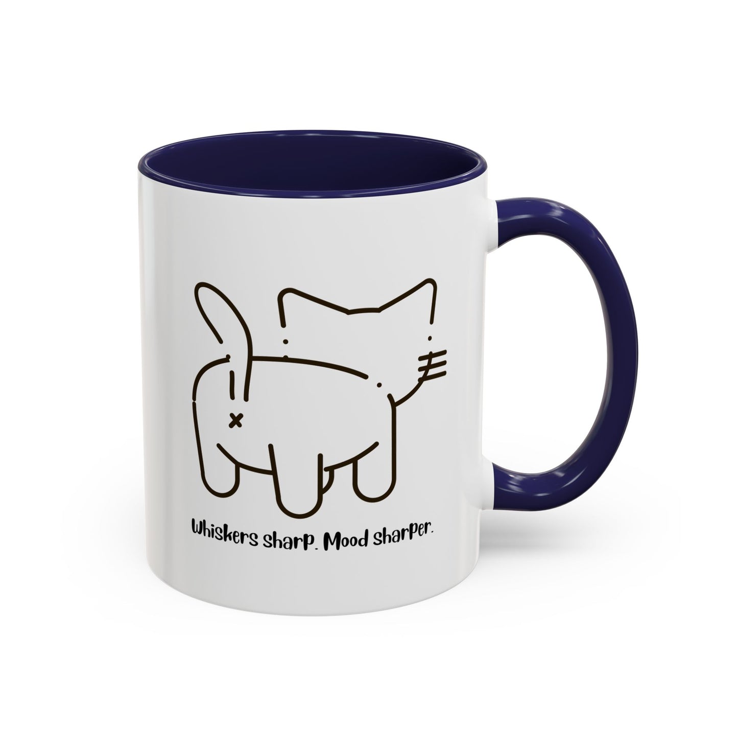 Attitude with Whiskers Accent Mug