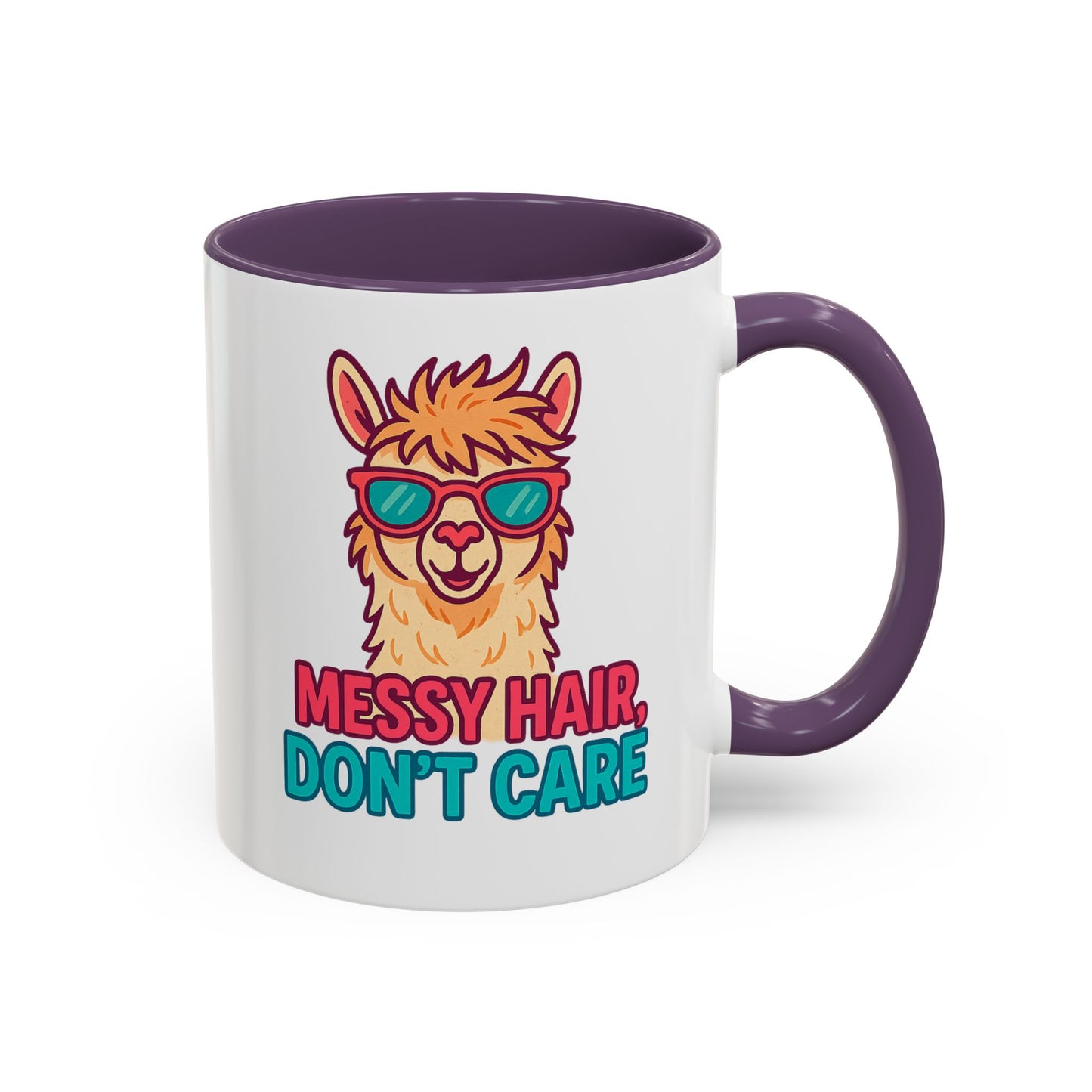 Unbrushed and Unbothered Accent Mug