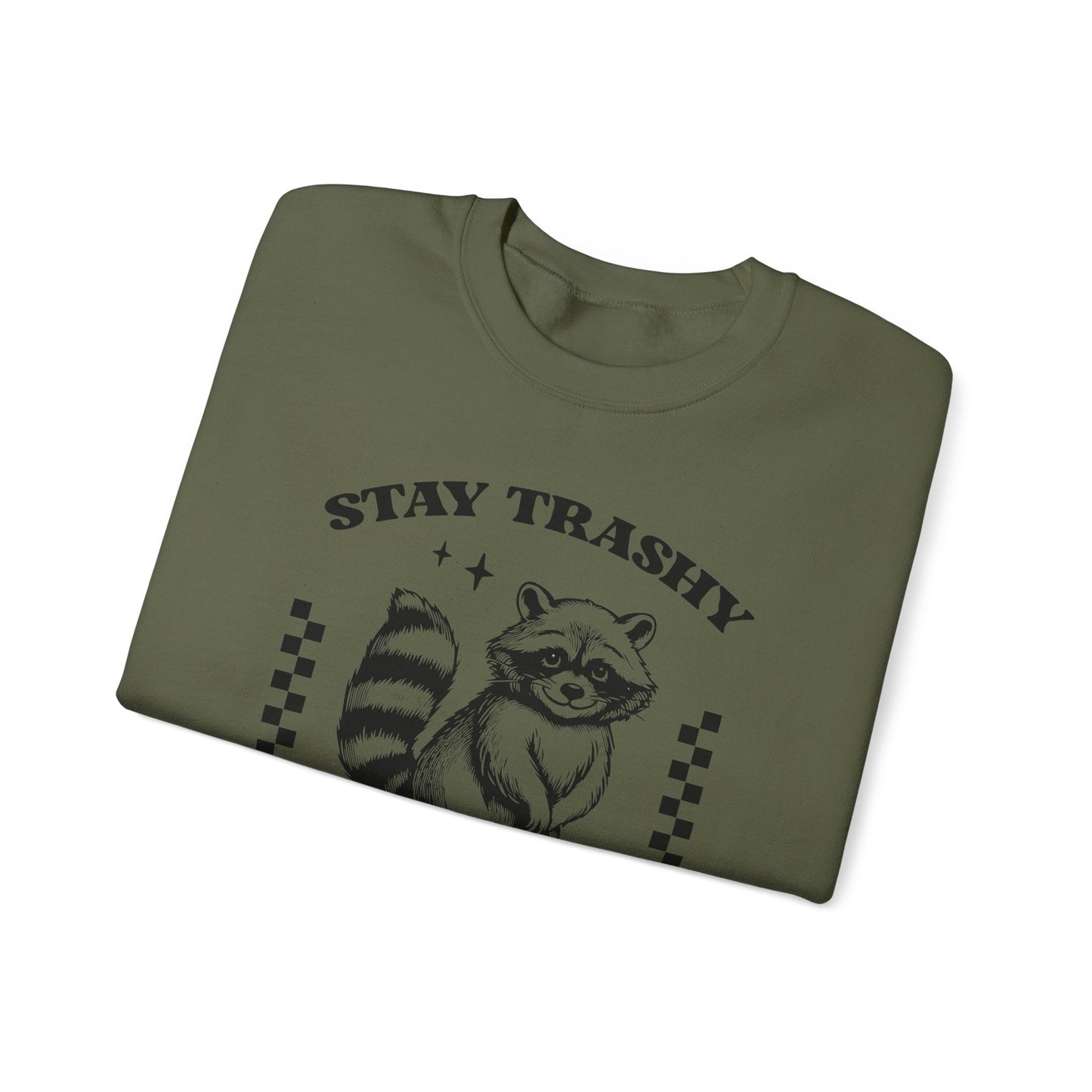Stay Trashy Racoon Crewneck Sweatshirt