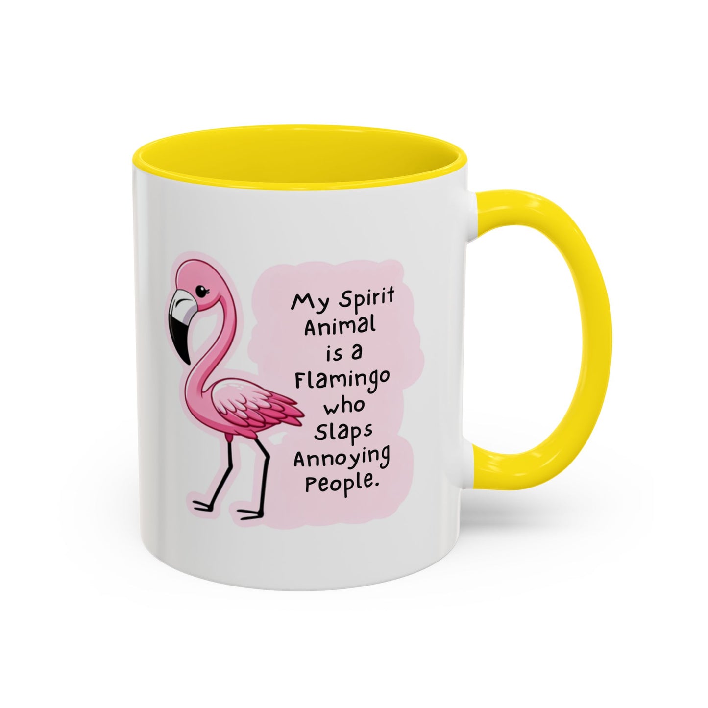 Flamingo Spirit Animal Accent Mug