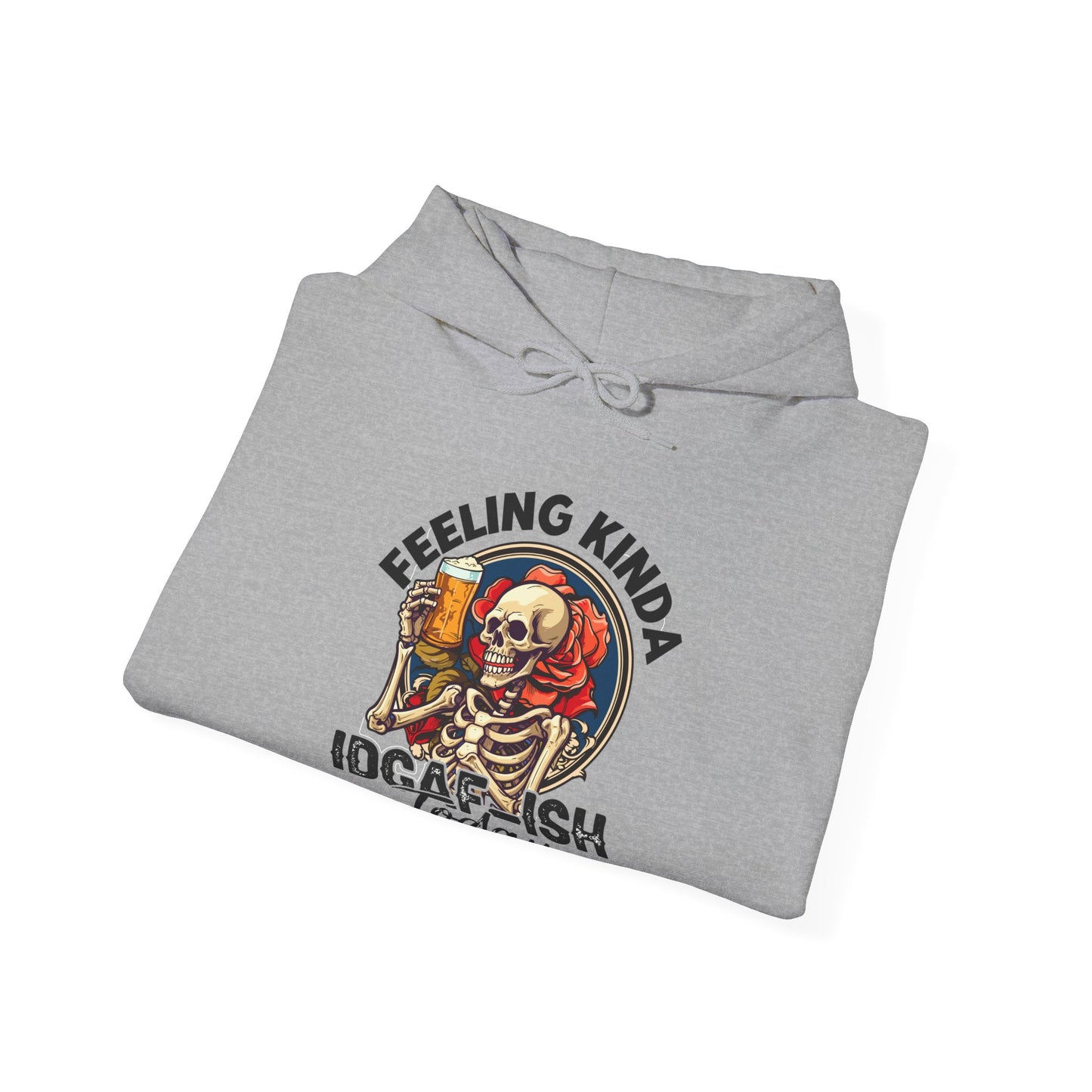 Feeling IDGAFish Skeleton Hooded Sweatshirt