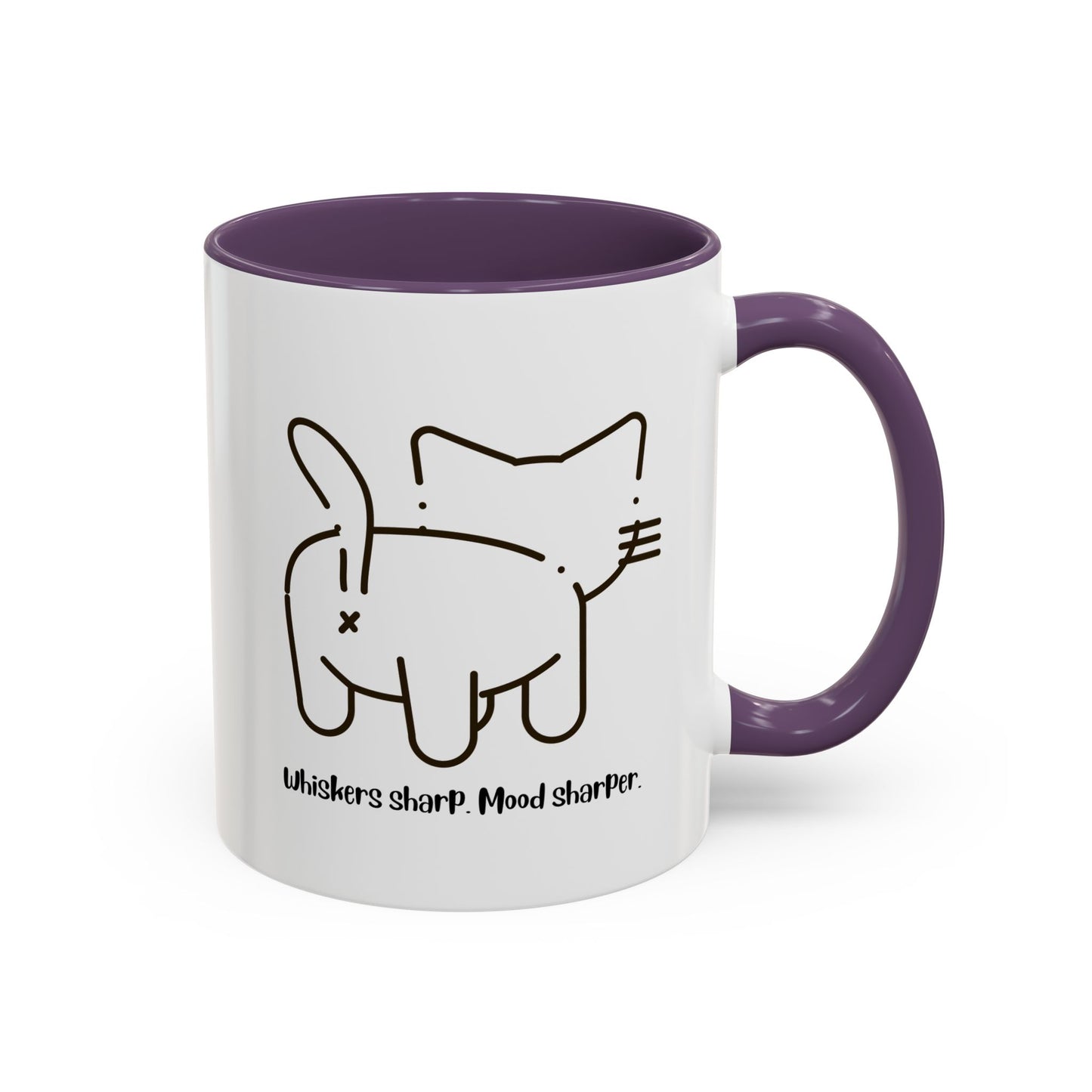 Attitude with Whiskers Accent Mug