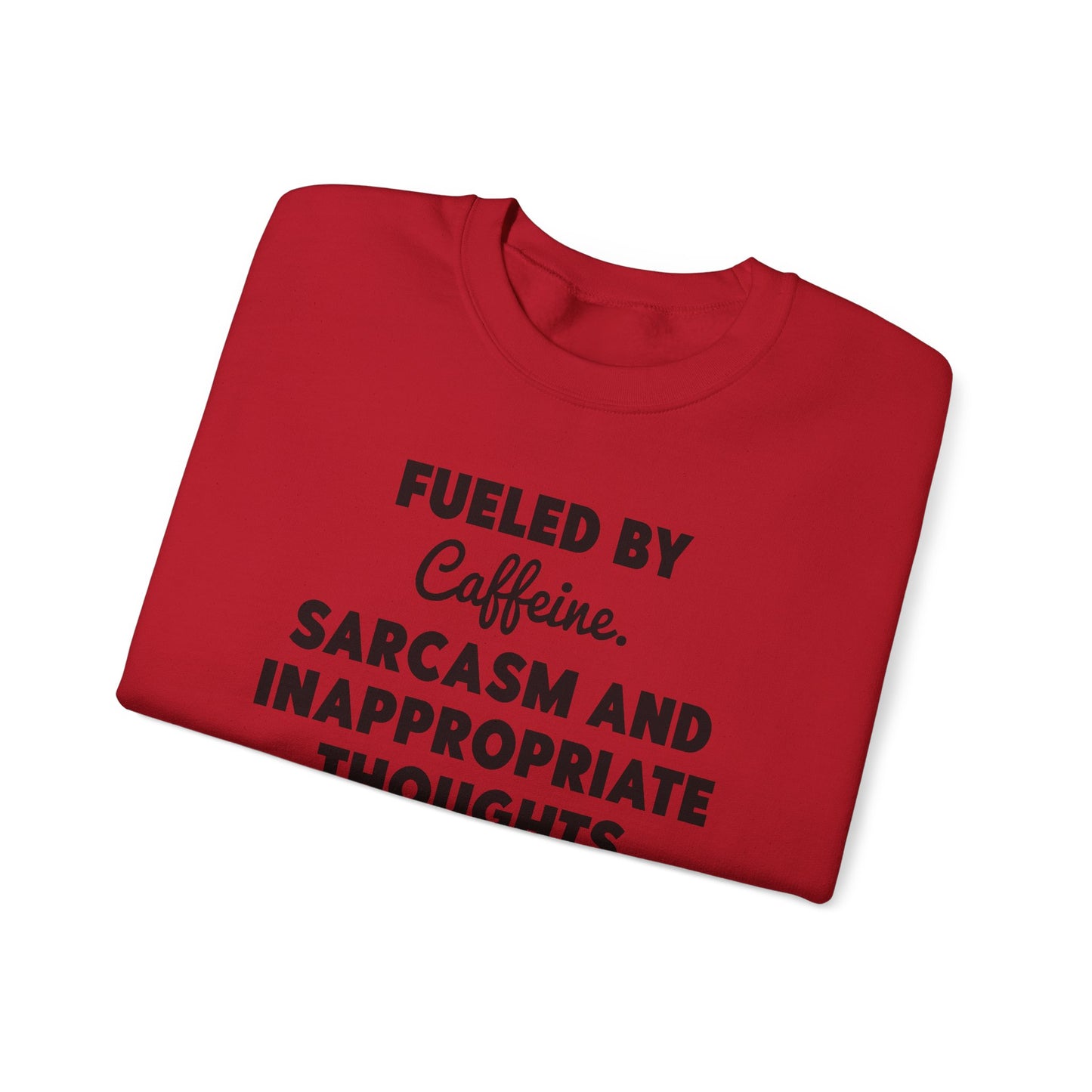 Powered by Coffee and Chaos Crewneck Sweatshirt