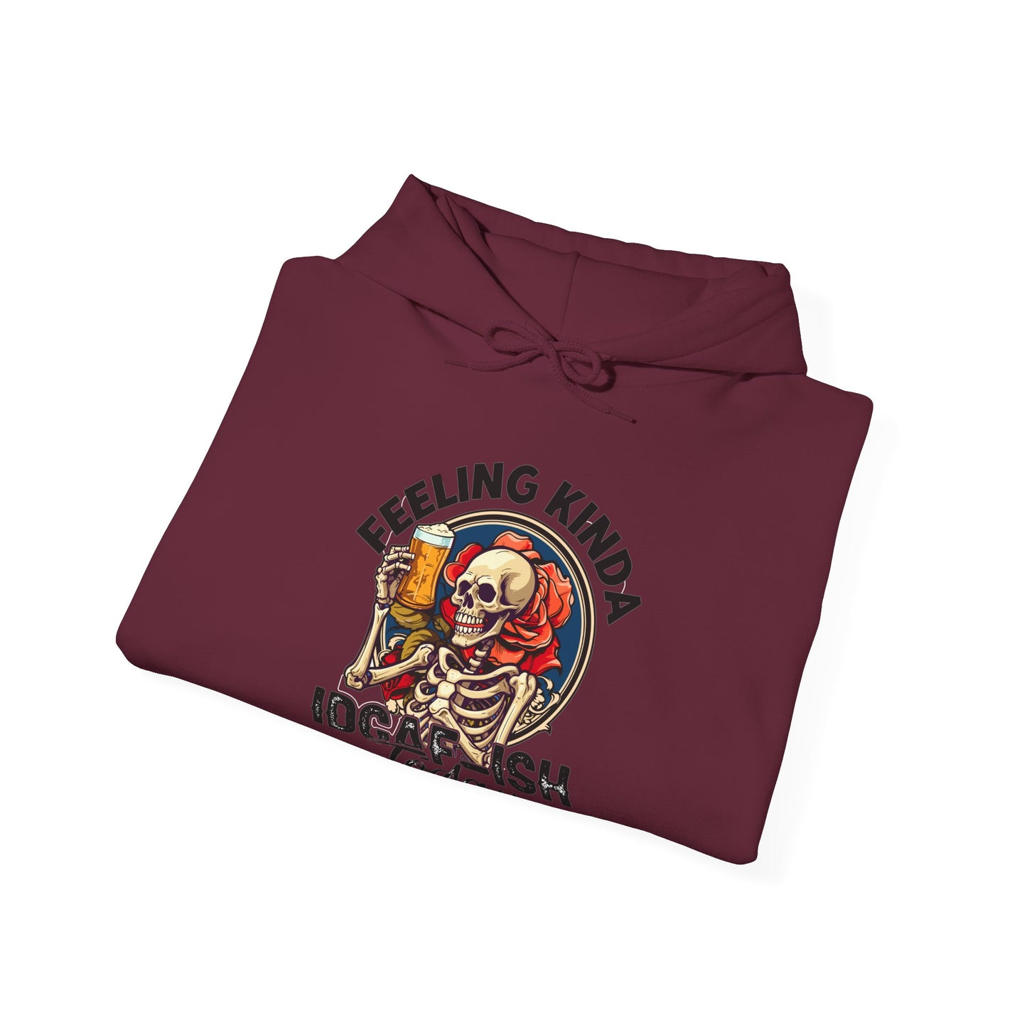 Feeling IDGAFish Skeleton Hooded Sweatshirt