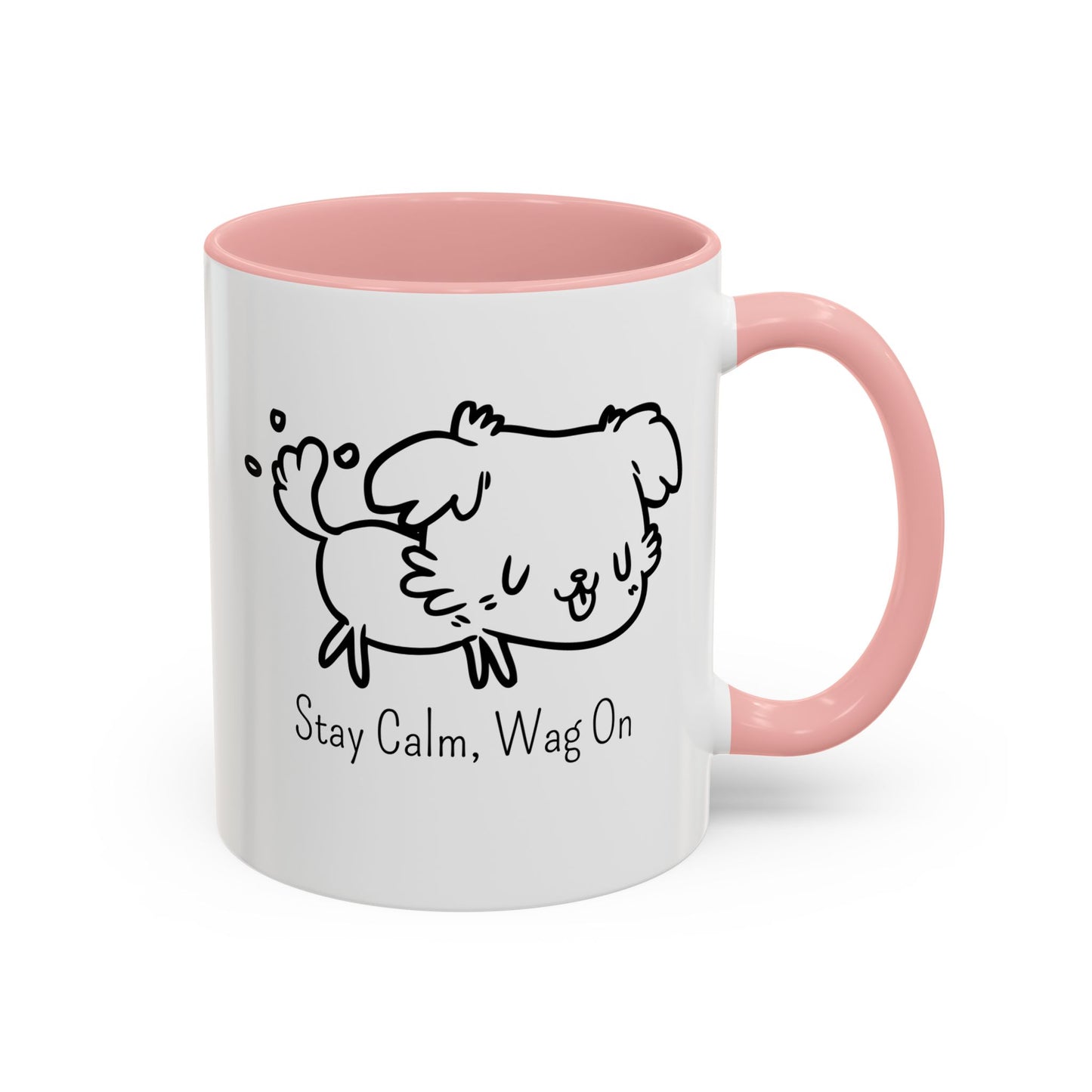 Stay Calm Wag On Accent Mug