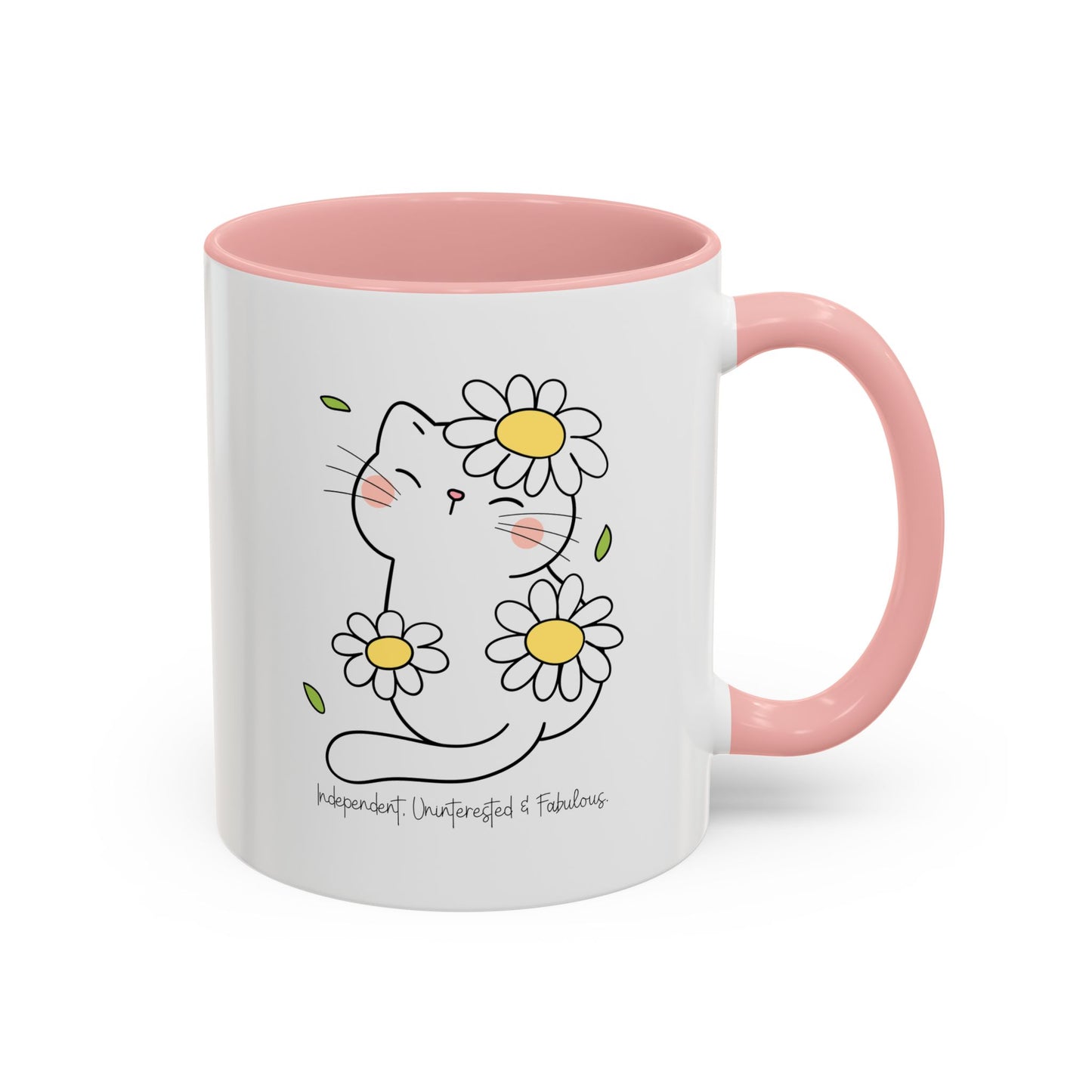 Too Cool to Care Accent Mug