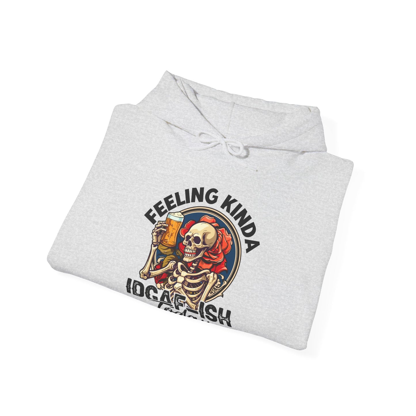 Feeling IDGAFish Skeleton Hooded Sweatshirt