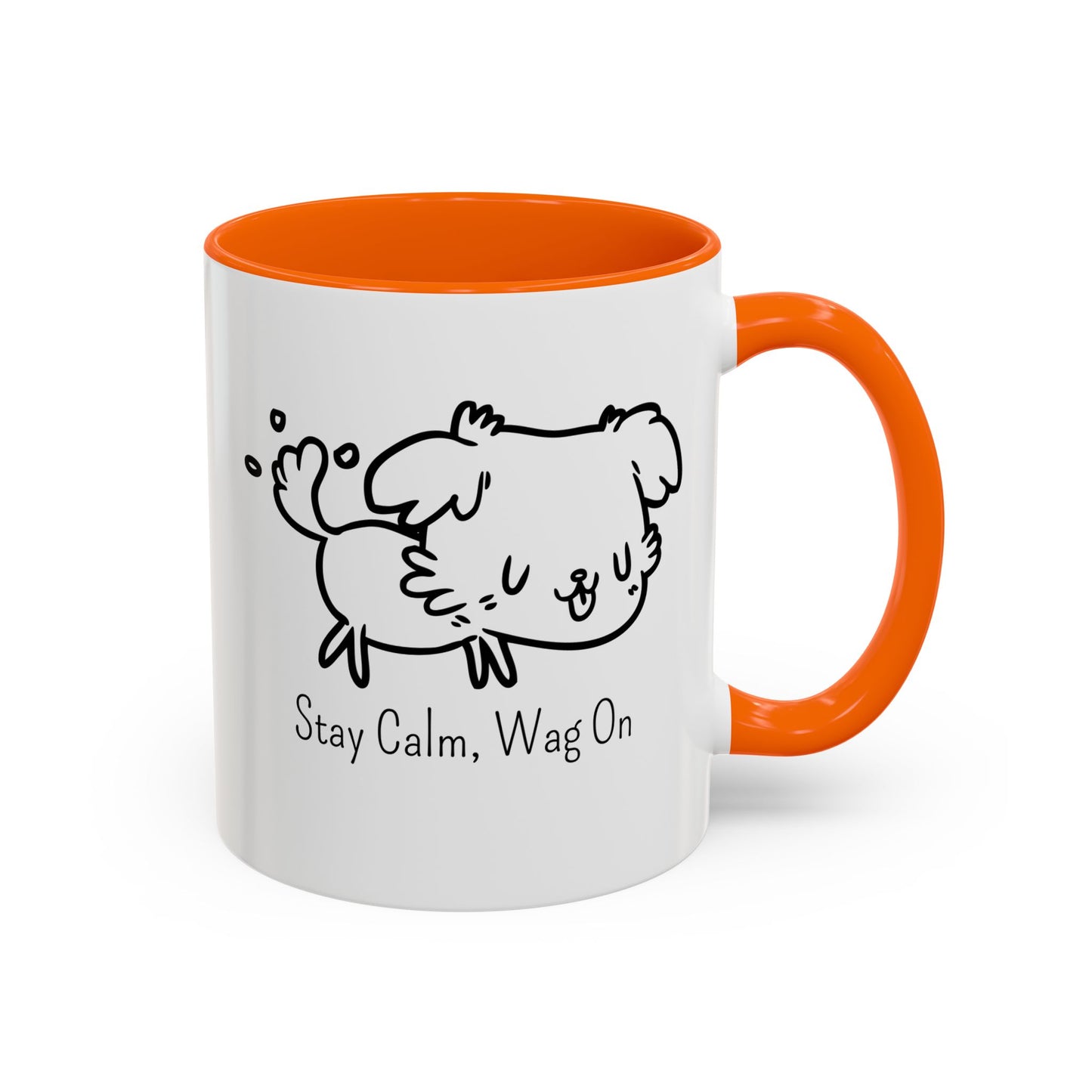 Stay Calm Wag On Accent Mug