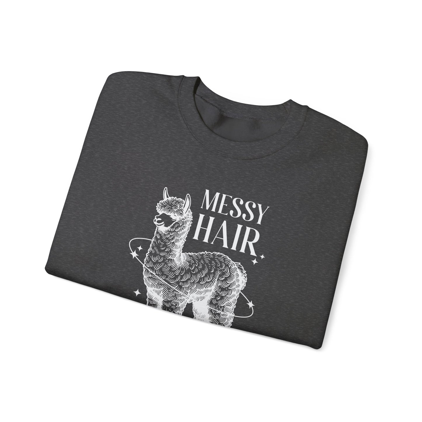Messy Hair Dont Care Crewneck Sweatshirt