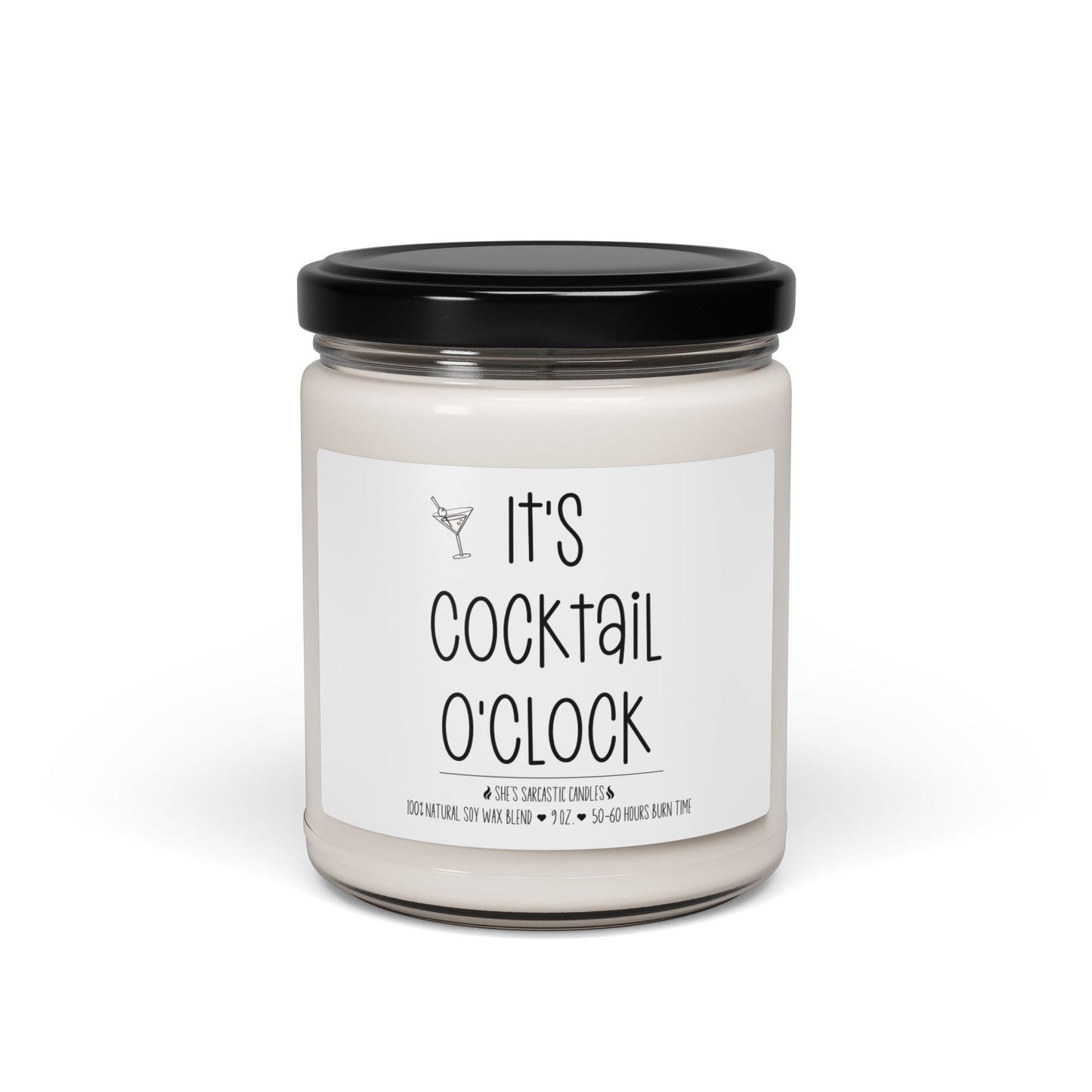 It's Cocktail O'Clock Soy Candle