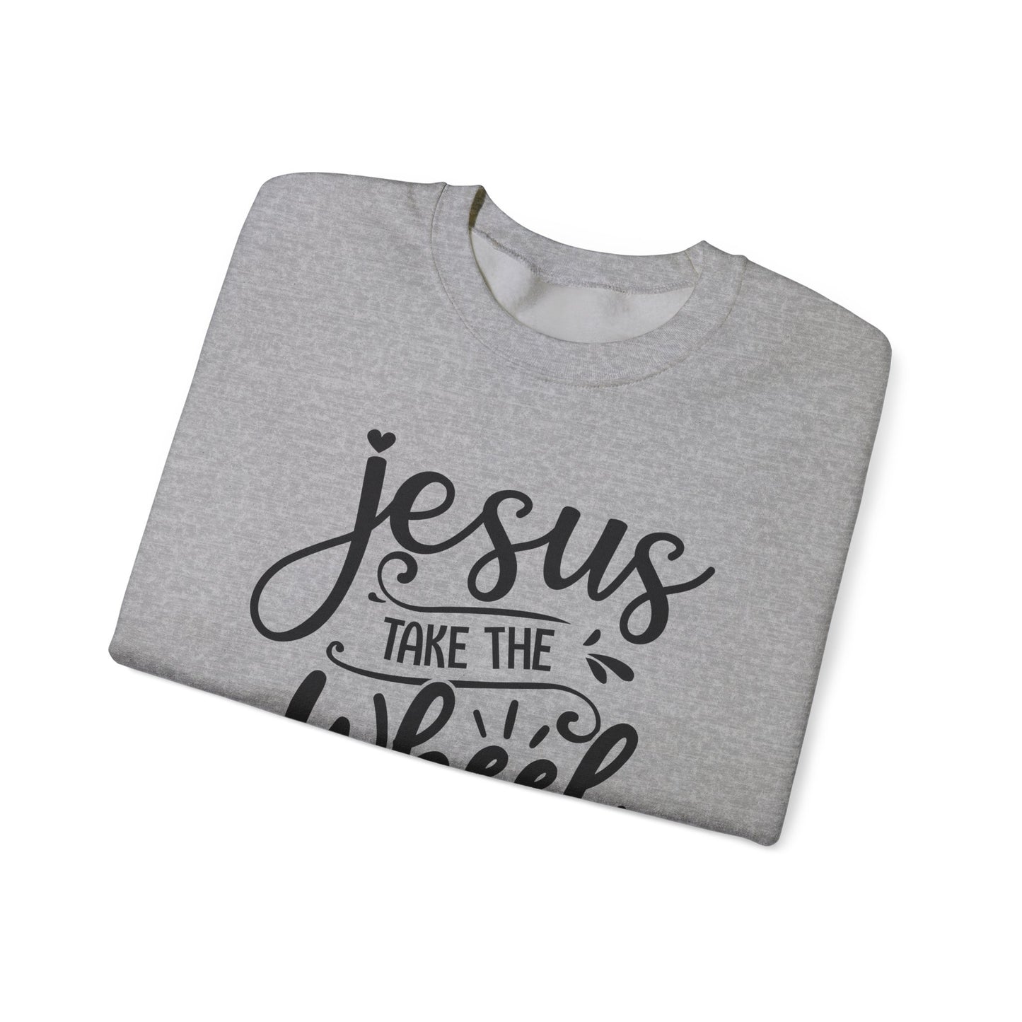 Jesus Take the Wheel Crewneck Sweatshirt