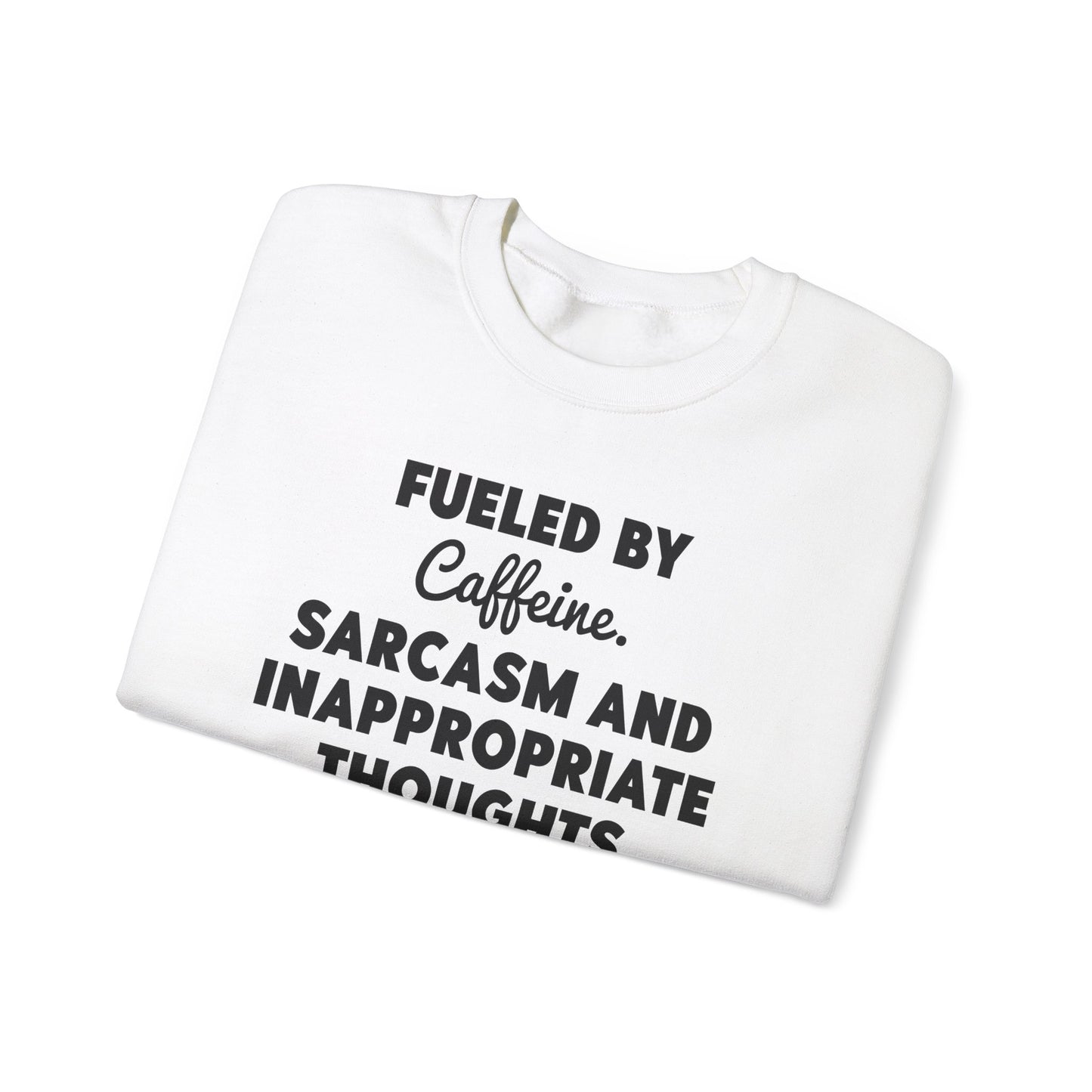 Powered by Coffee and Chaos Crewneck Sweatshirt