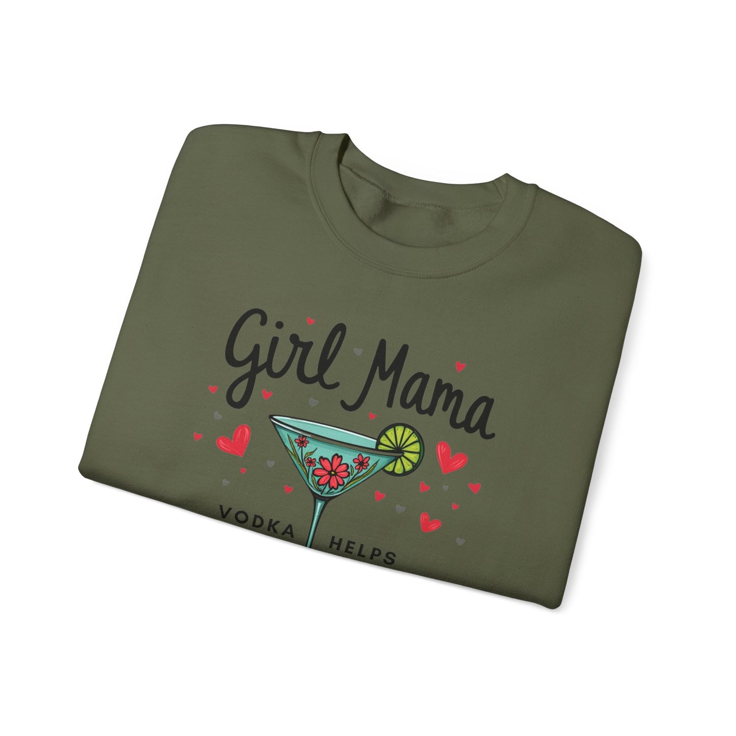 Girl Mama Loves Vodka Crewneck Sweatshirt