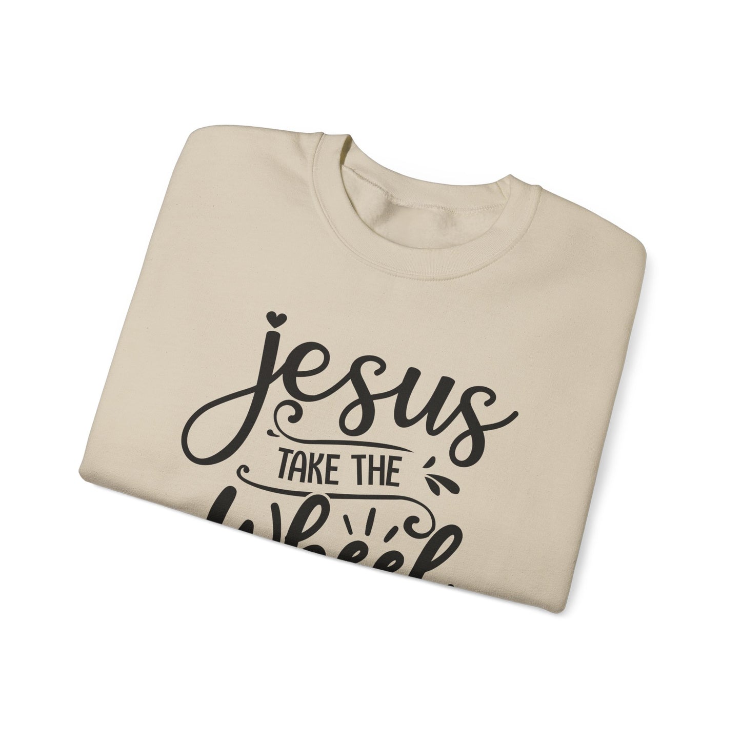 Jesus Take the Wheel Crewneck Sweatshirt