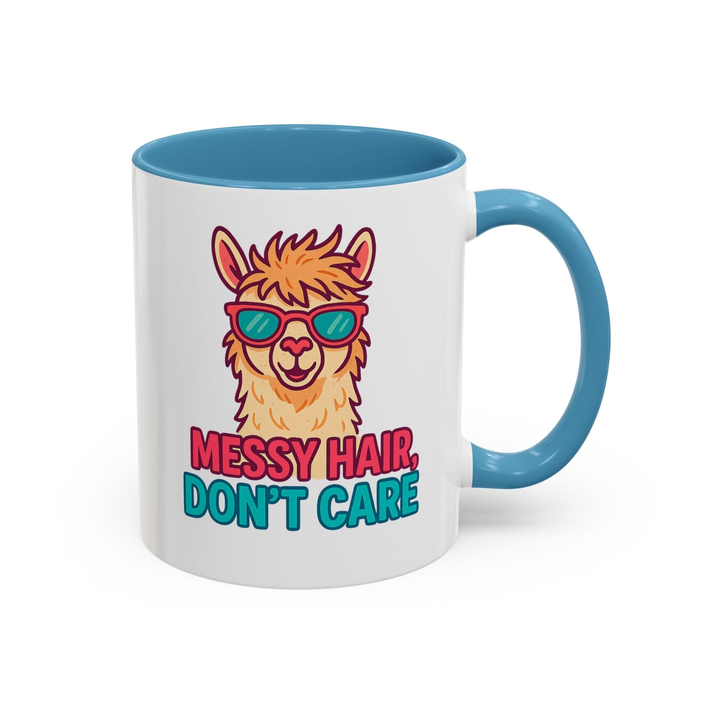 Unbrushed and Unbothered Accent Mug