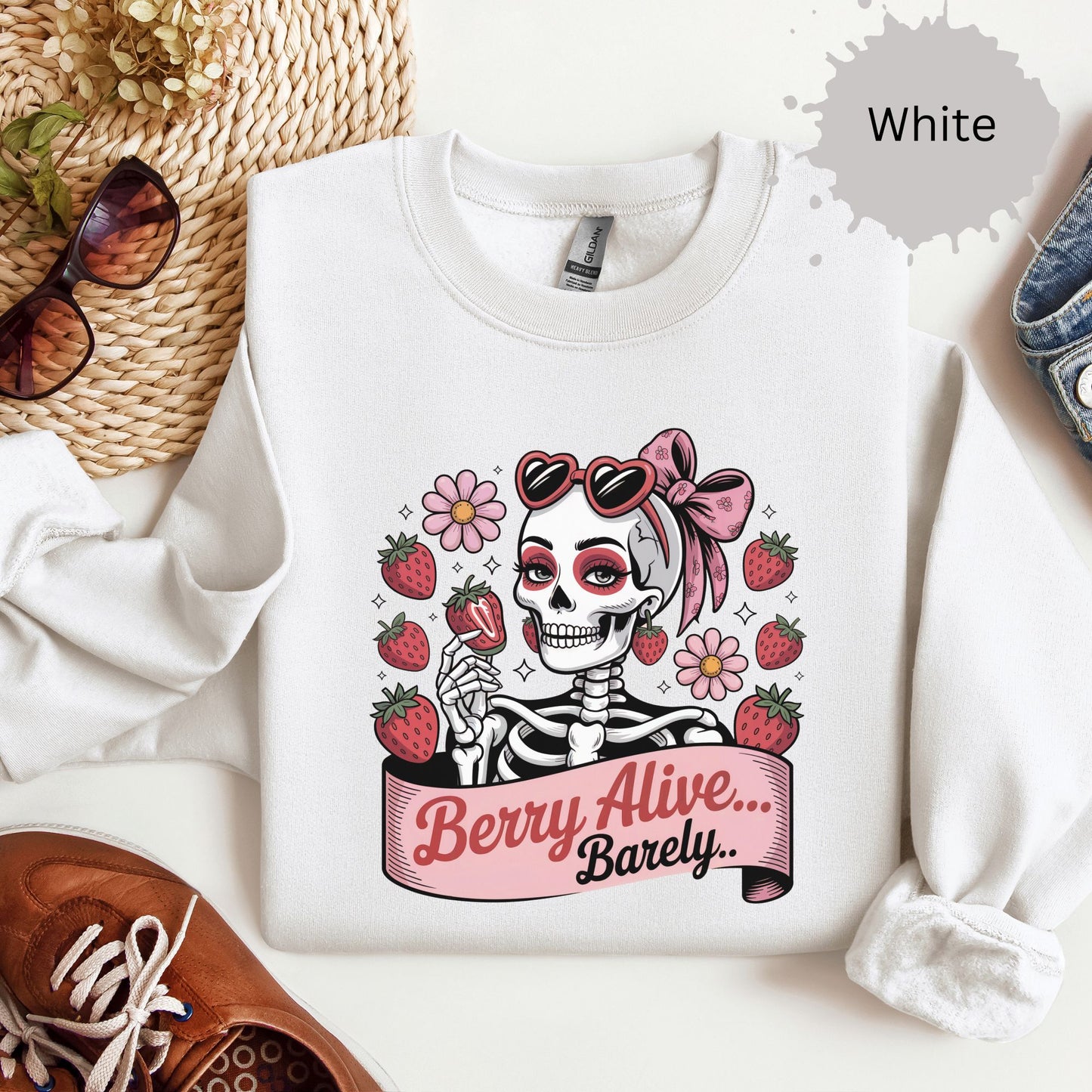 Berry Dead Inside Crewneck Sweatshirt