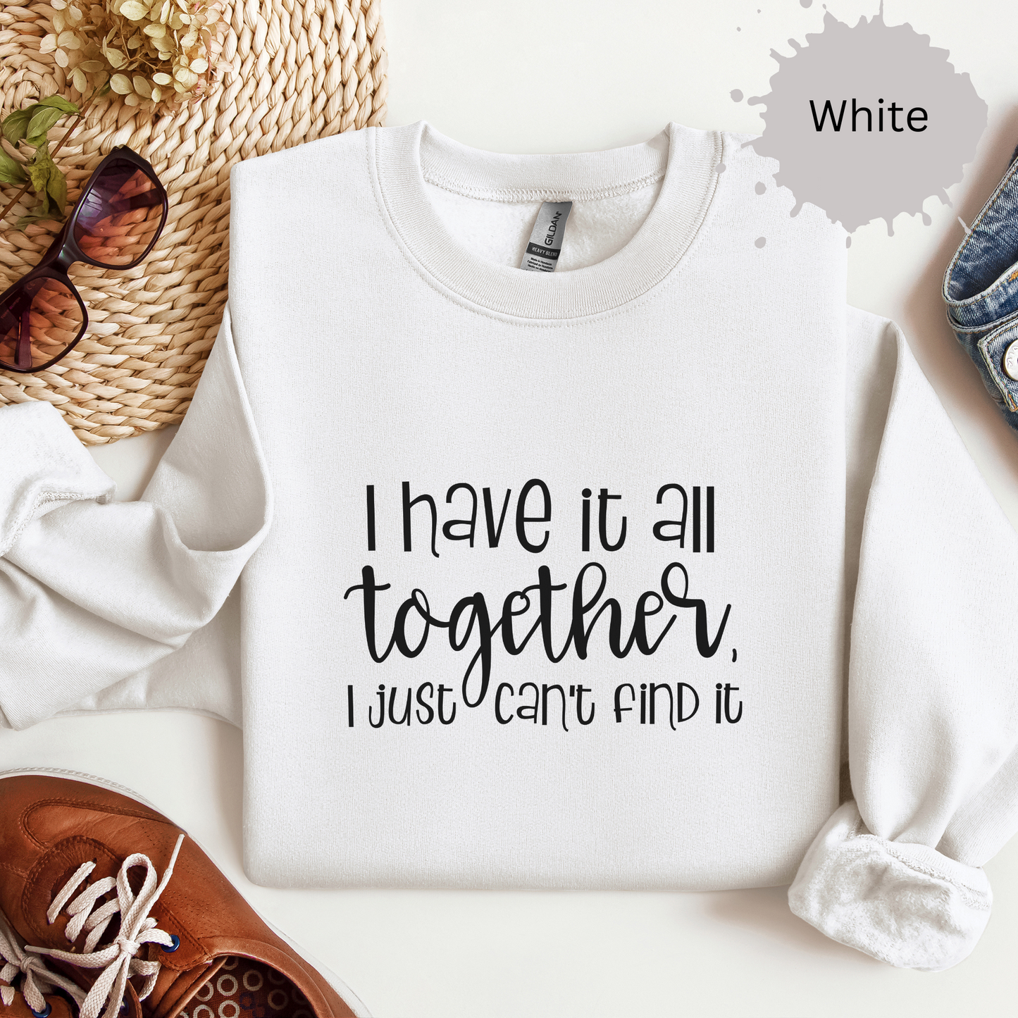 Functioning with Missing Pieces Crewneck Sweatshirt