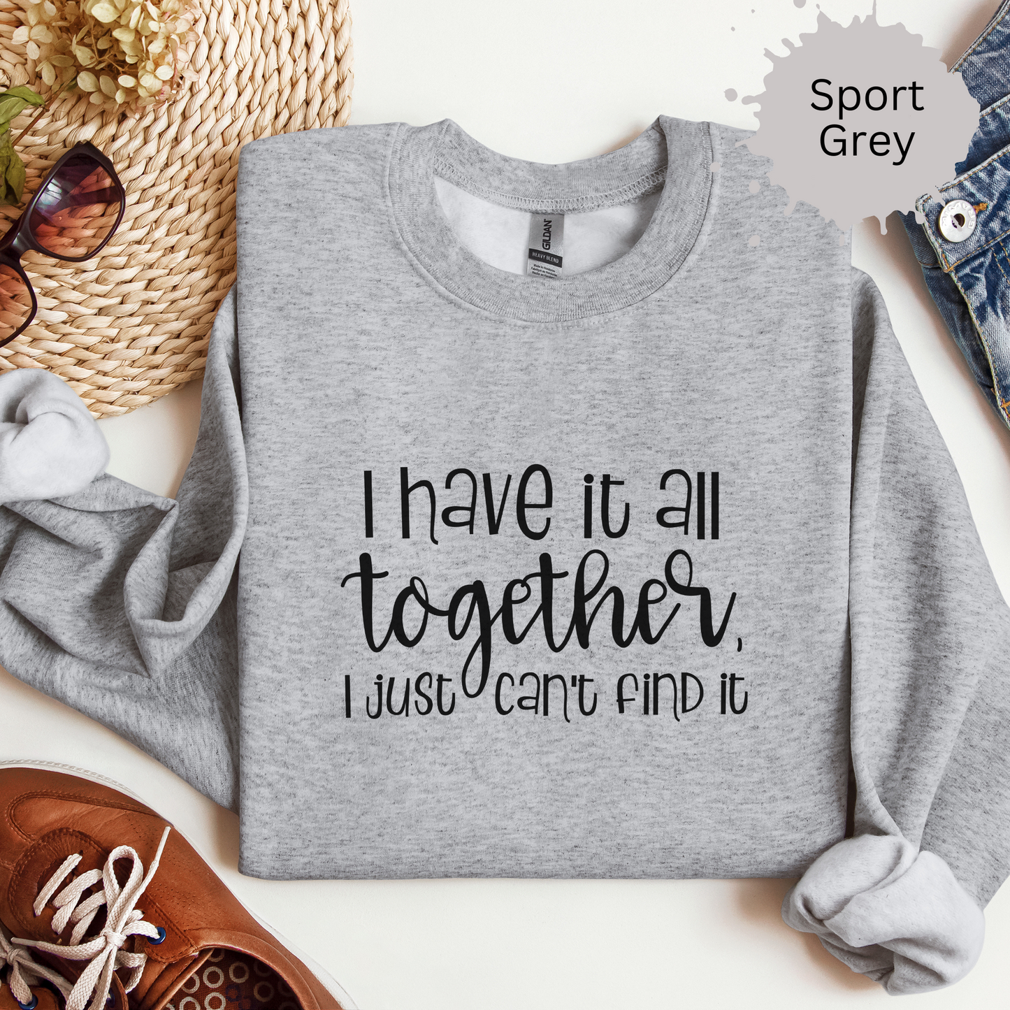Functioning with Missing Pieces Crewneck Sweatshirt