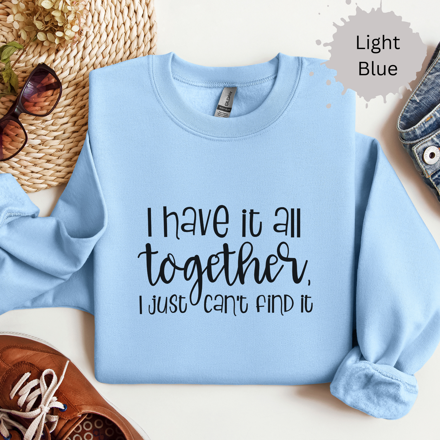 Functioning with Missing Pieces Crewneck Sweatshirt