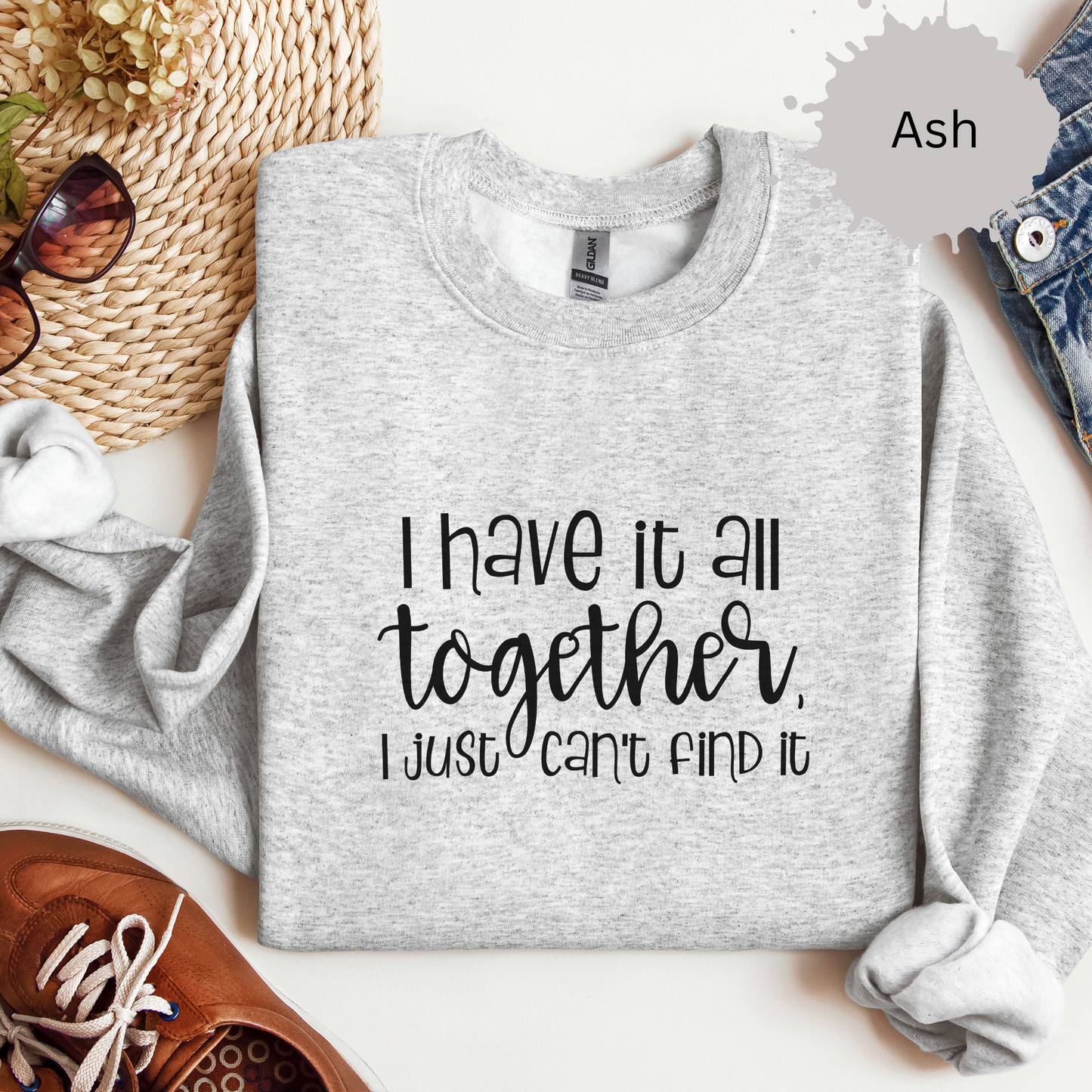 Functioning with Missing Pieces Crewneck Sweatshirt
