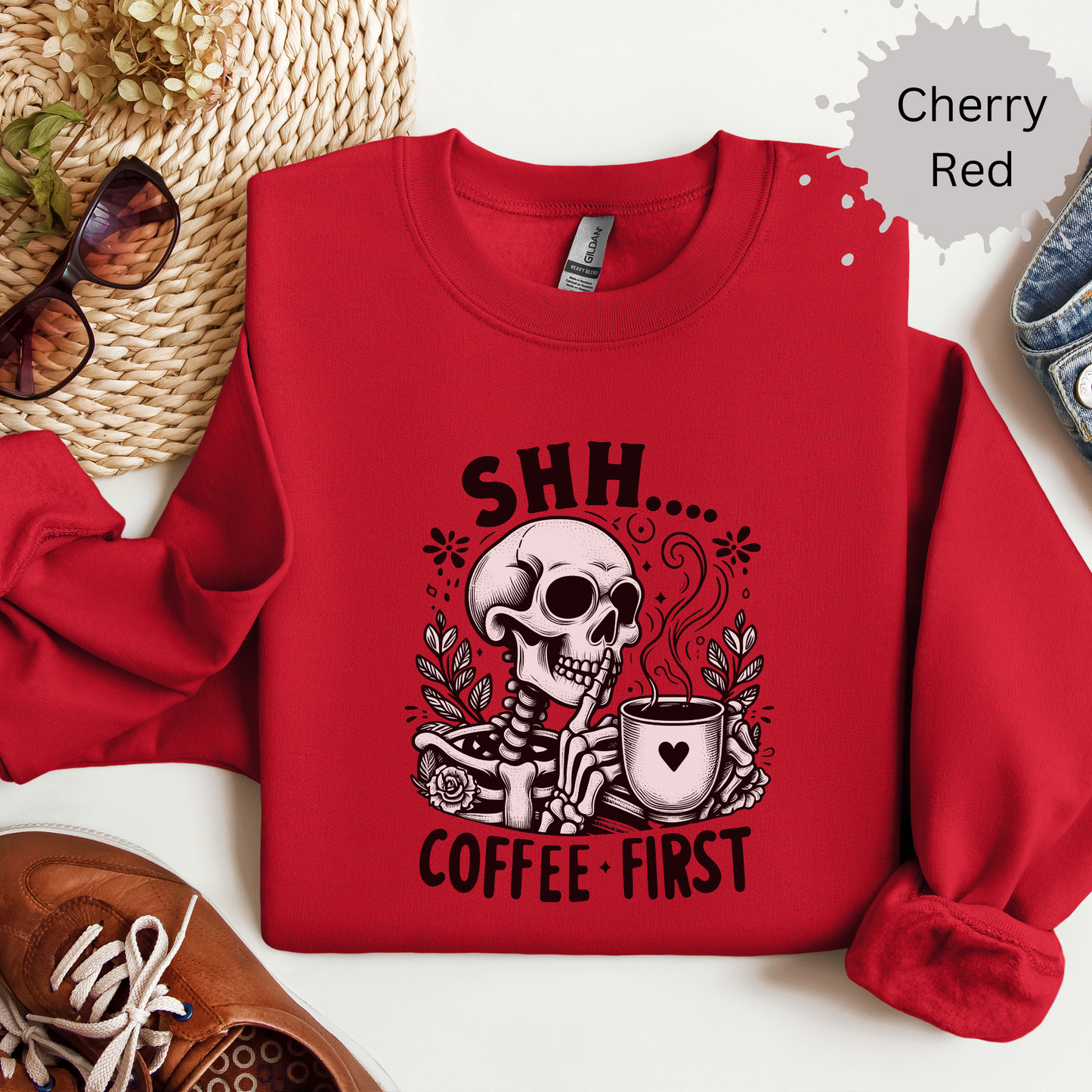 Coffee Before Conversation Crewneck Sweatshirt