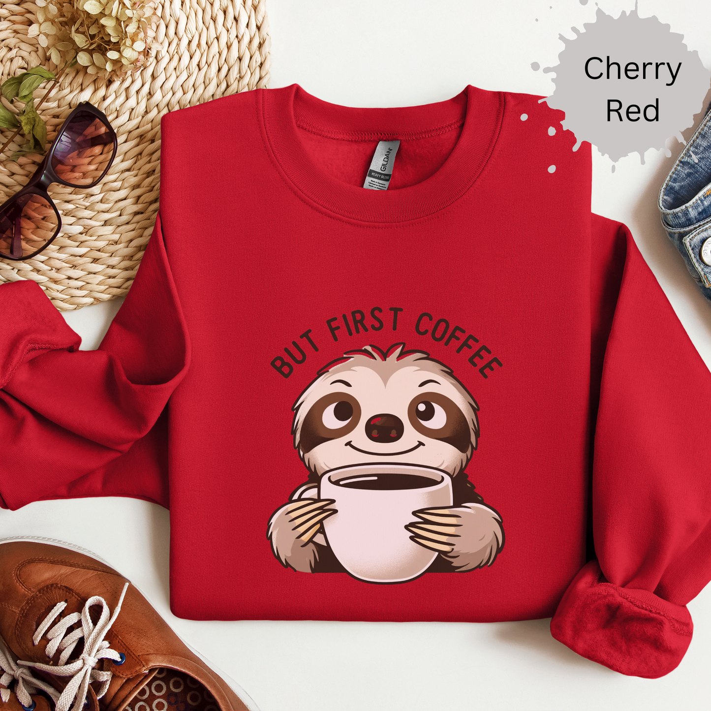 Caffeine Before Chaos Crewneck Sweatshirt