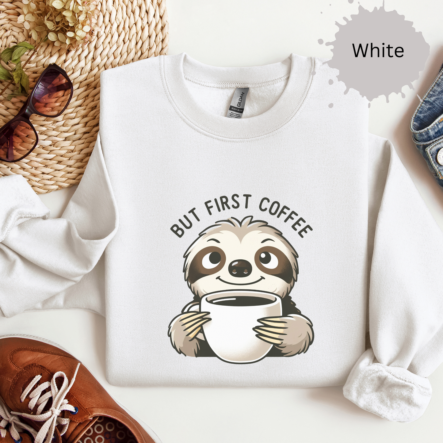 Caffeine Before Chaos Crewneck Sweatshirt
