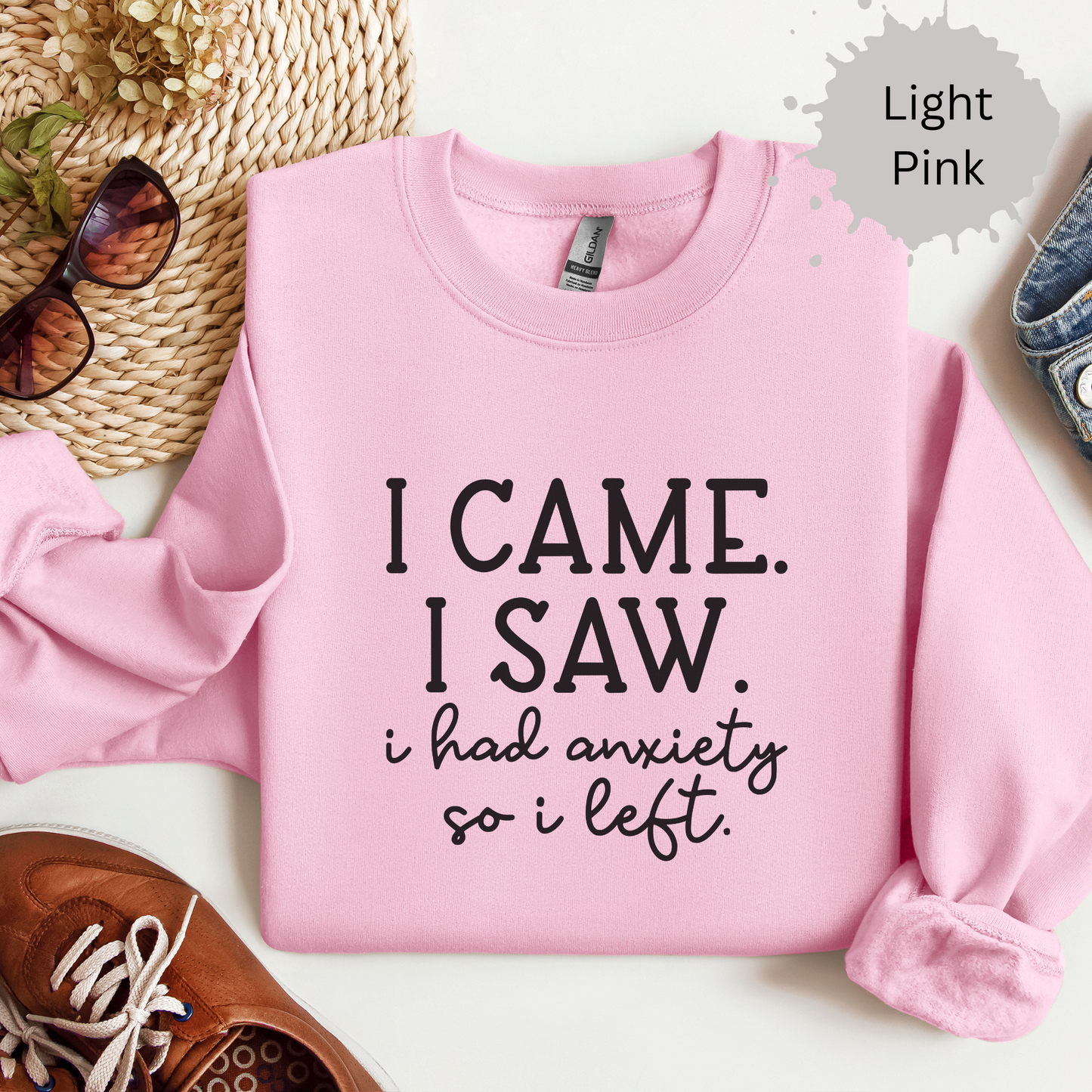 Social Anxiety Is Real Crewneck Sweatshirt