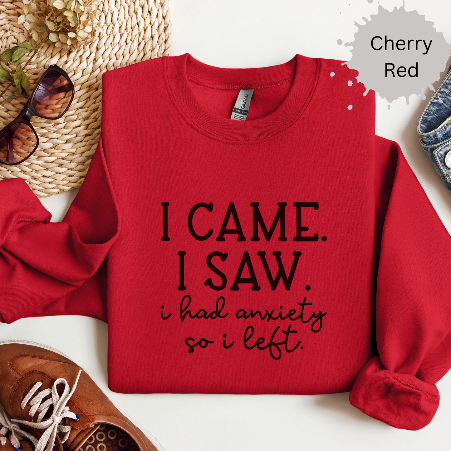 Social Anxiety Is Real Crewneck Sweatshirt