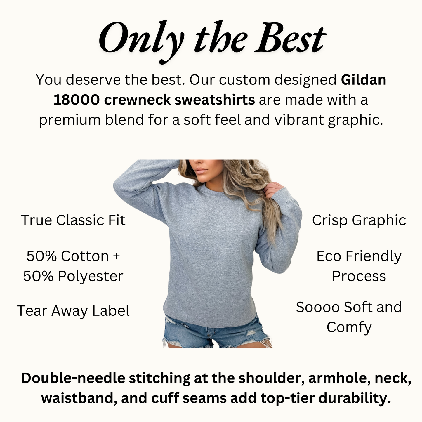 Just Here For The Quotes Crewneck Sweatshirt