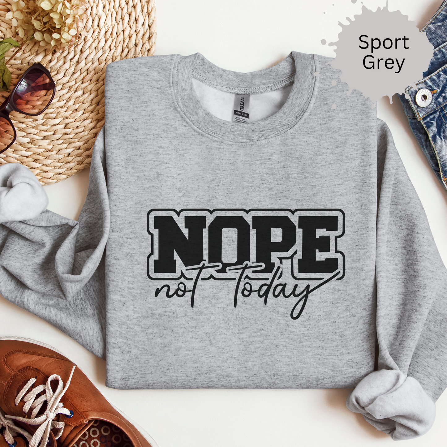 Hard Pass On Everything Crewneck Sweatshirt