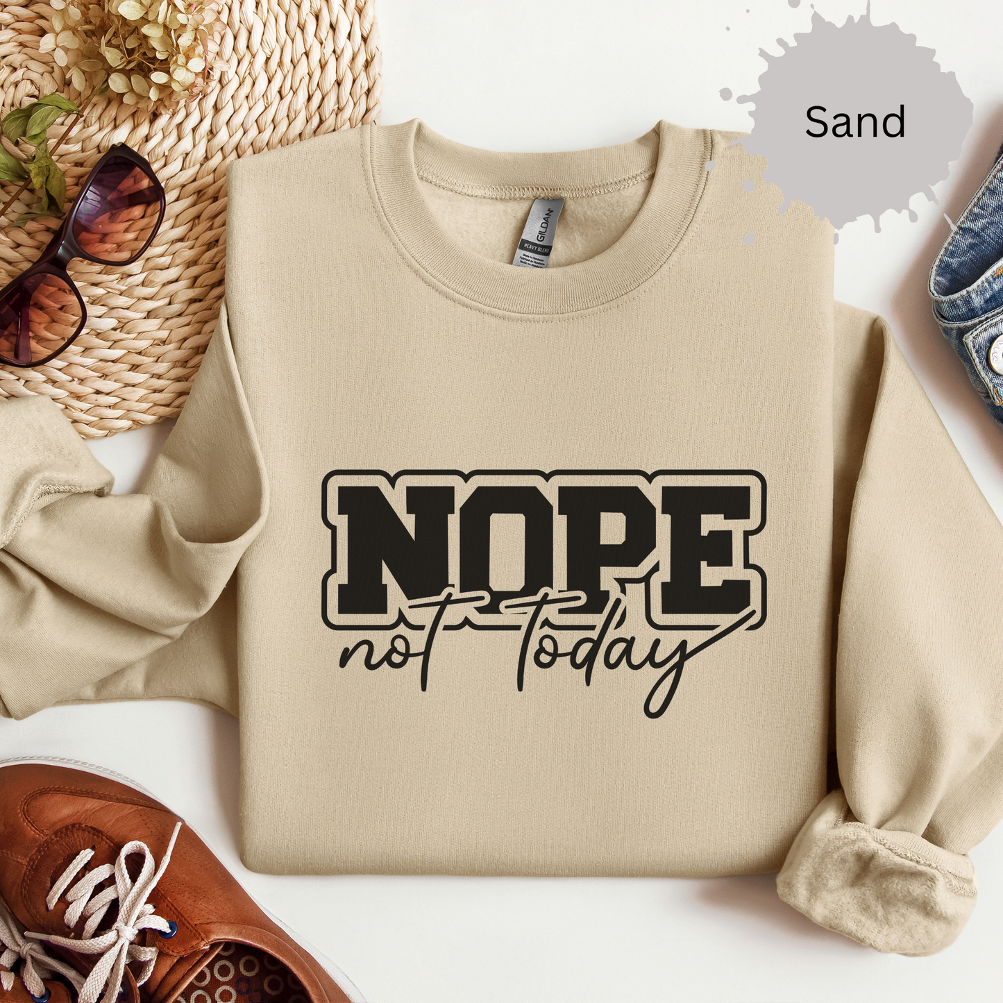 Hard Pass On Everything Crewneck Sweatshirt