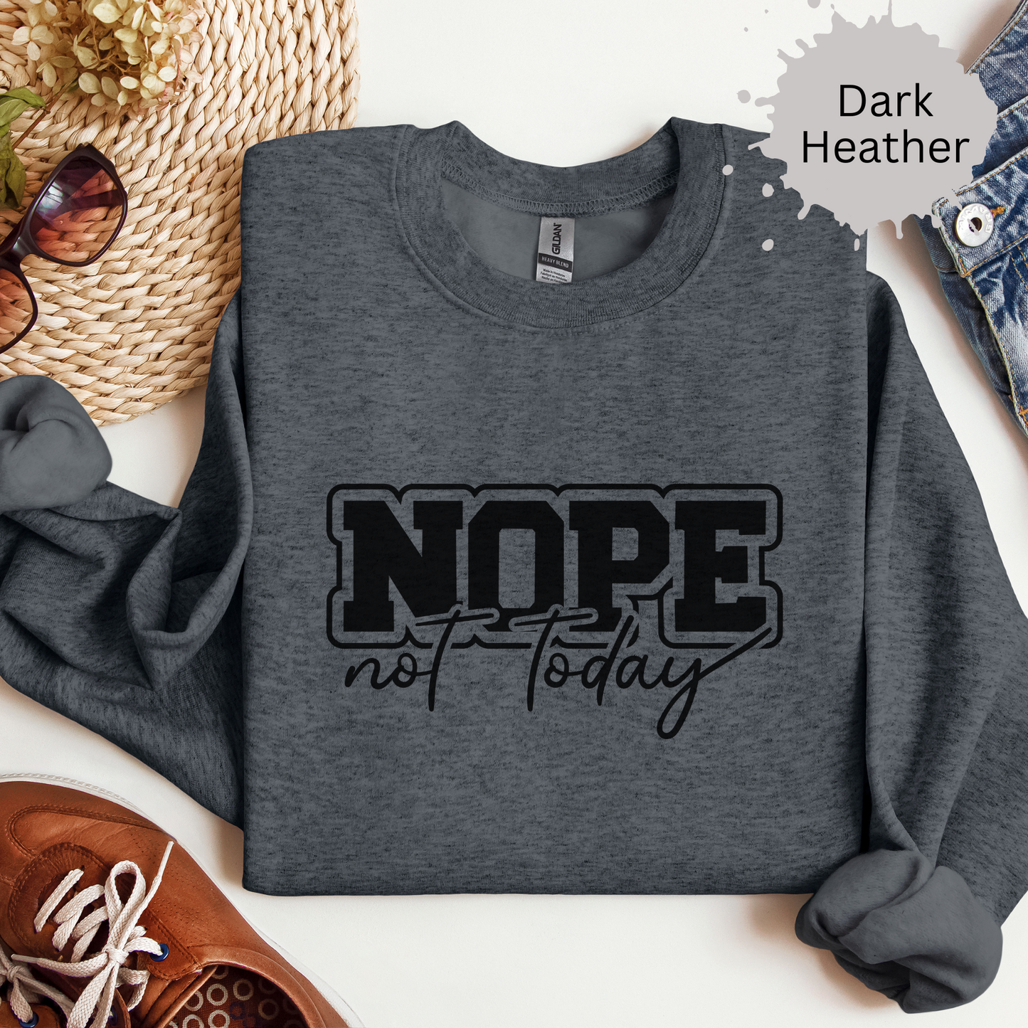 Hard Pass On Everything Crewneck Sweatshirt