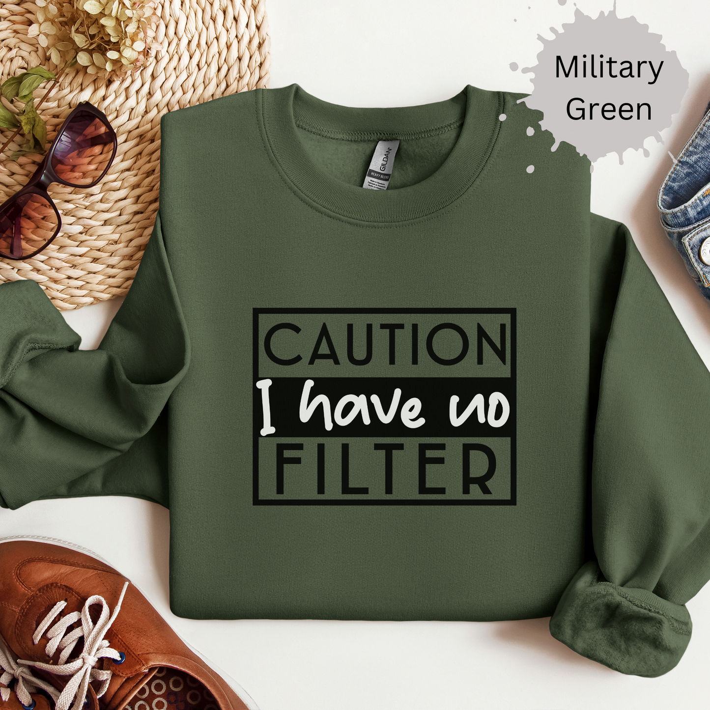Unfiltered And Unapologetic Crewneck Sweatshirt