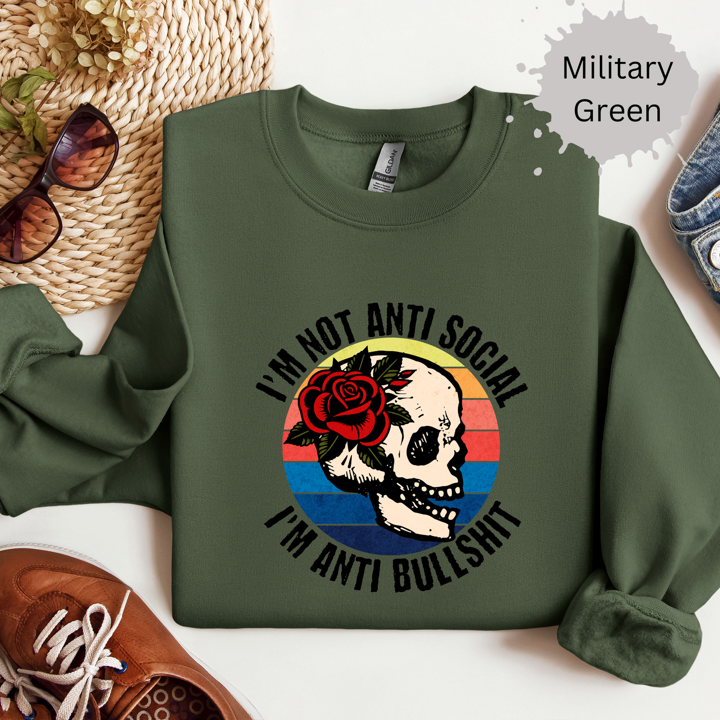 Anti Bullshit Crewneck Sweatshirt