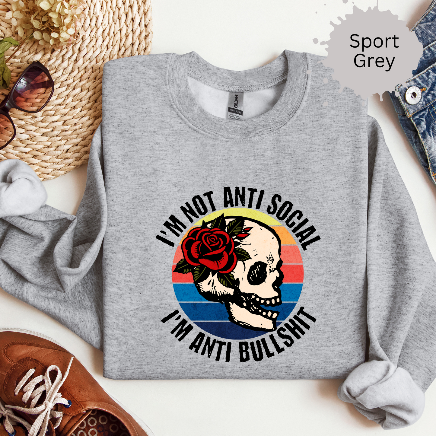 Anti Bullshit Crewneck Sweatshirt