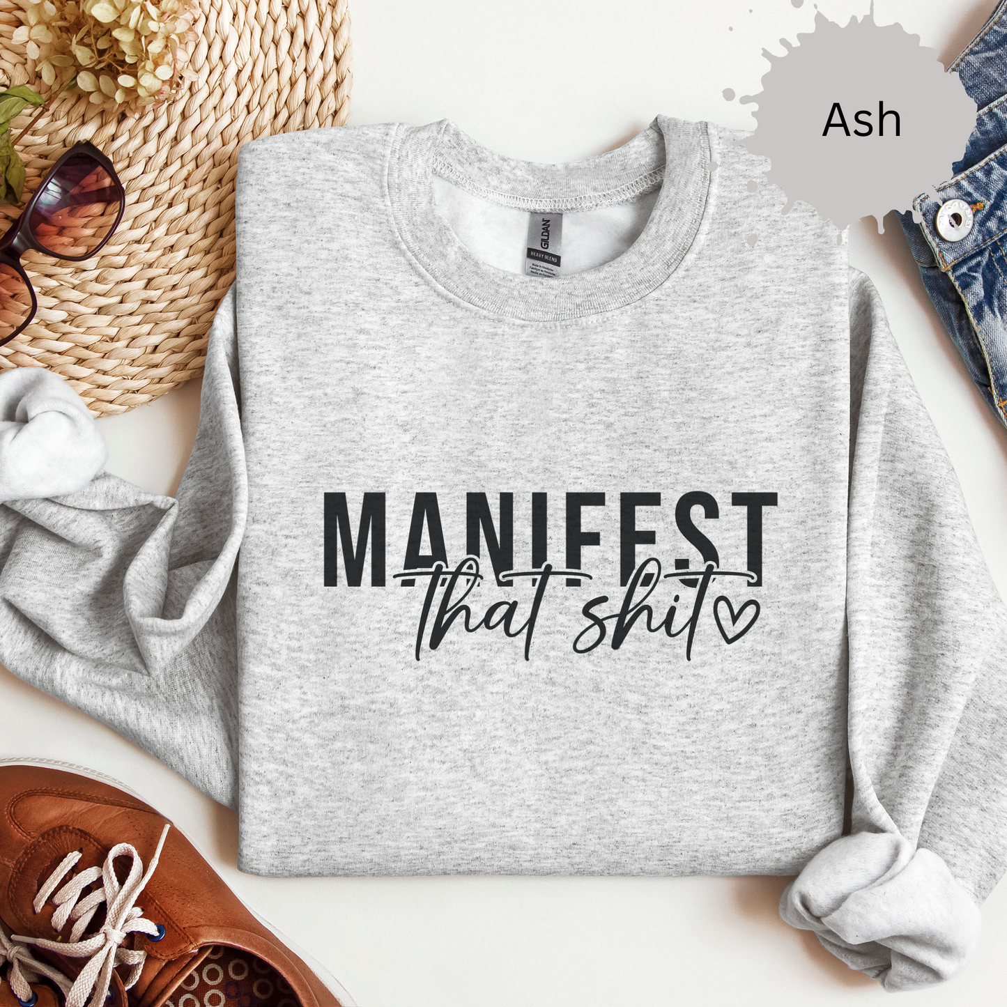 Manifesting that Shit Crewneck Sweatshirt