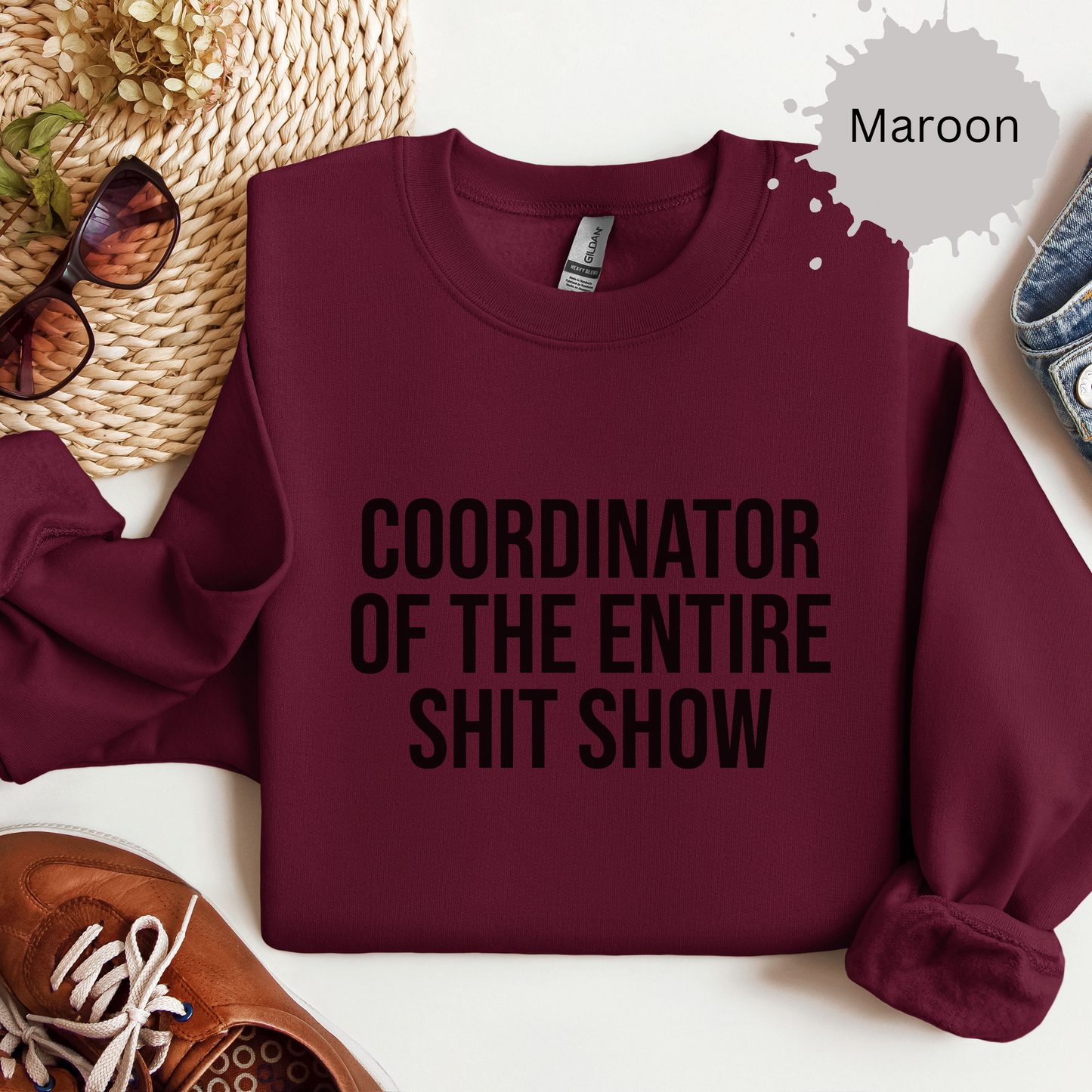 Shit Show Coordinator Crewneck Sweatshirt