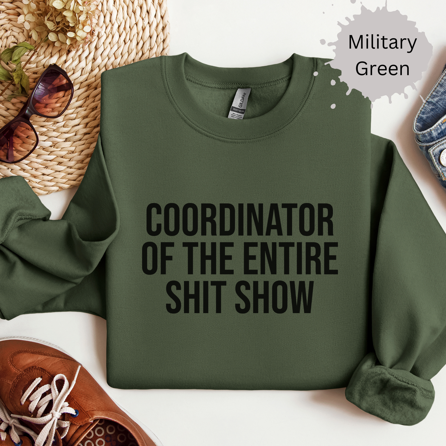 Shit Show Coordinator Crewneck Sweatshirt