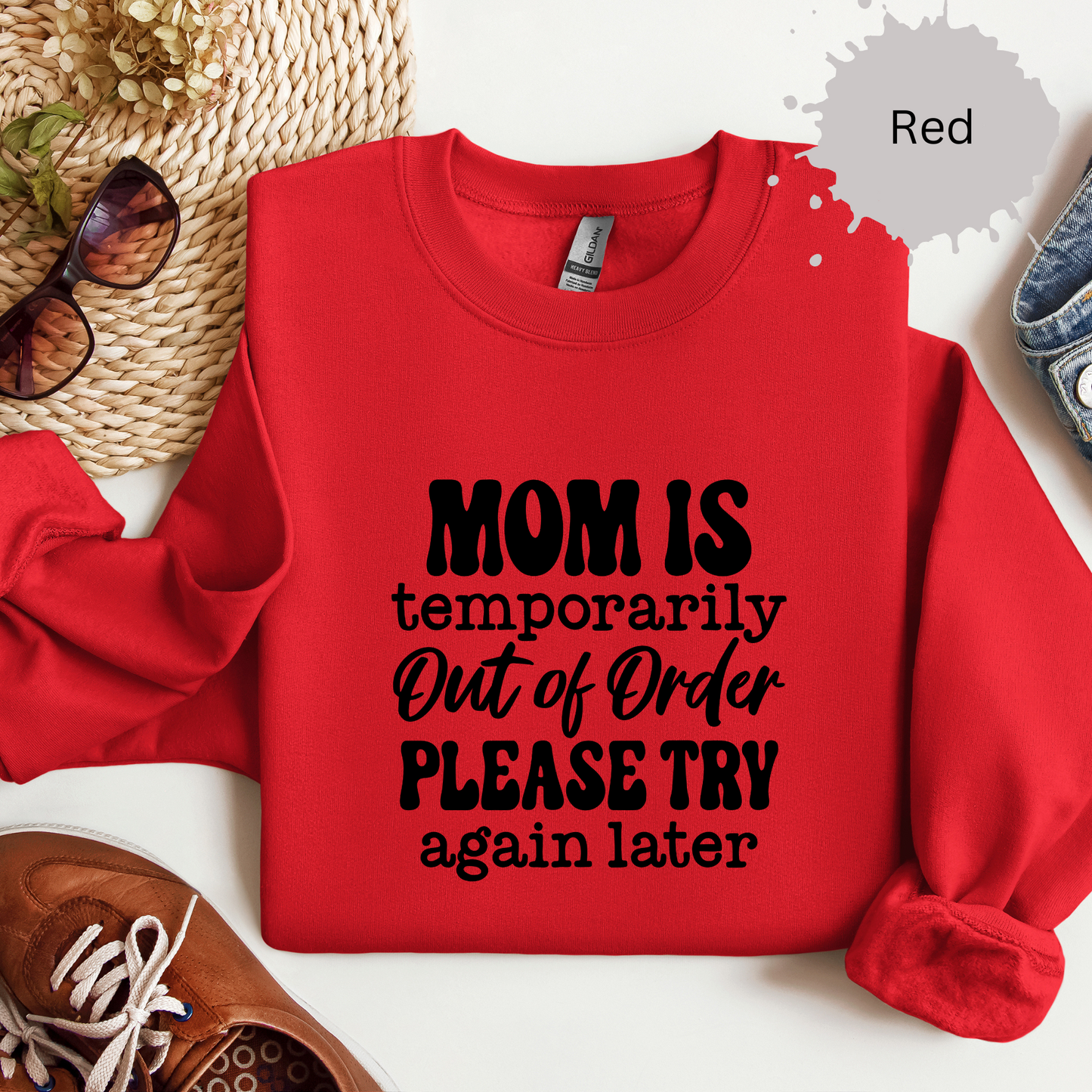 Moms Out of Order Crewneck Sweatshirt