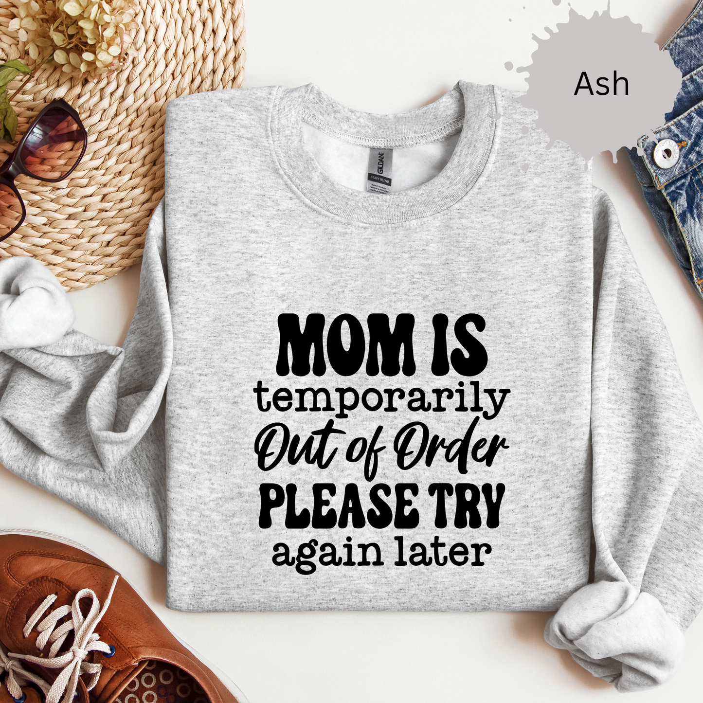 Moms Out of Order Crewneck Sweatshirt