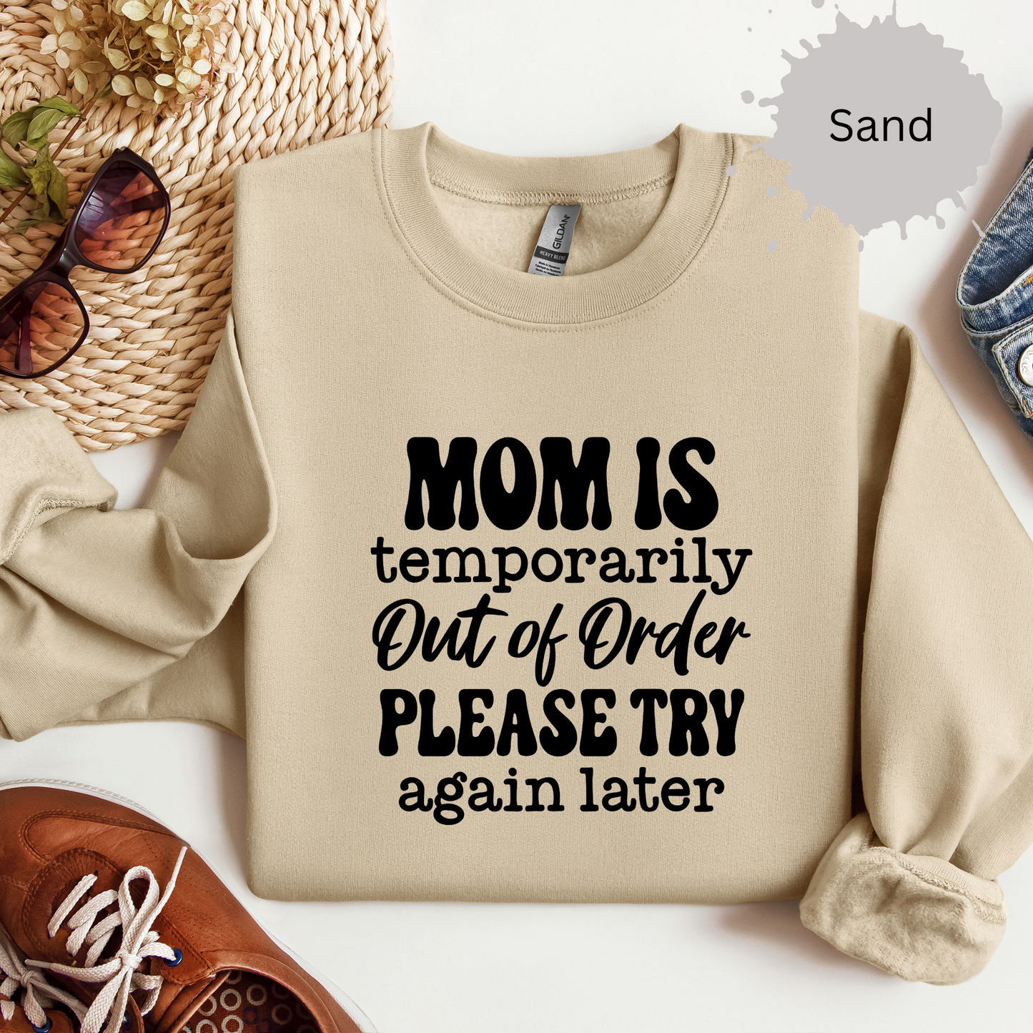 Moms Out of Order Crewneck Sweatshirt