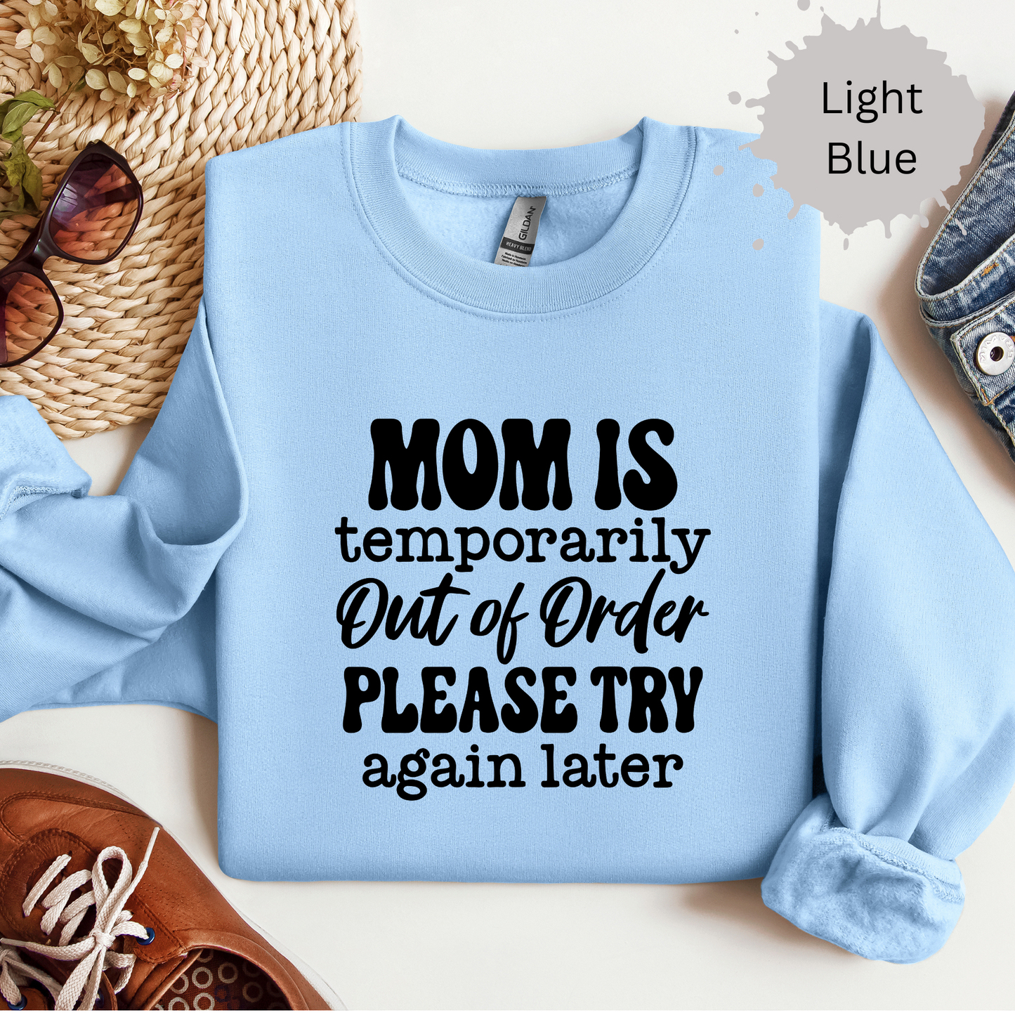 Moms Out of Order Crewneck Sweatshirt