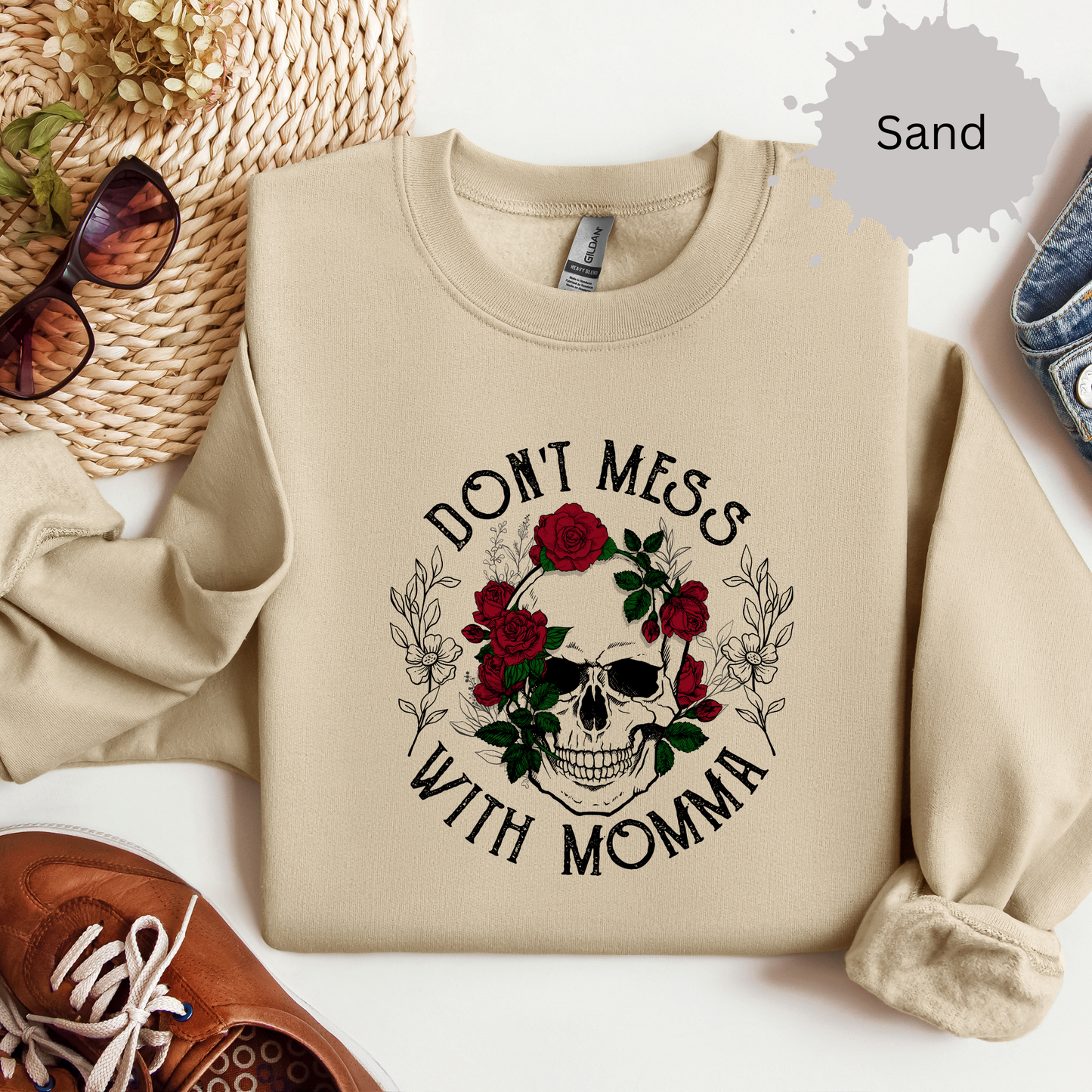 Mama's Not Playing Around Crewneck Sweatshirt