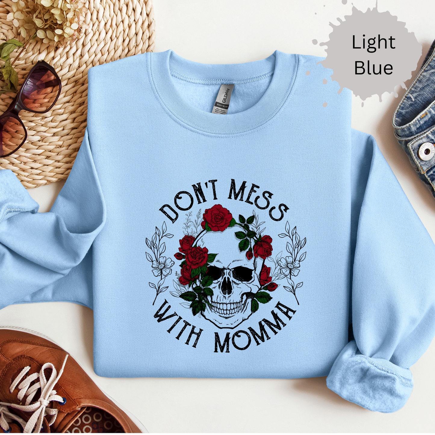 Mama's Not Playing Around Crewneck Sweatshirt