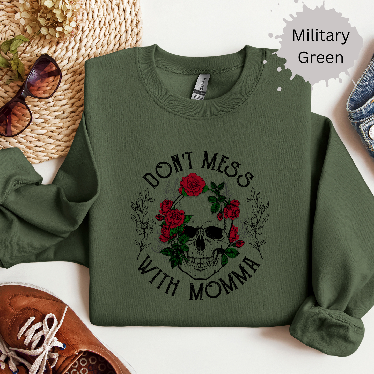 Mama's Not Playing Around Crewneck Sweatshirt