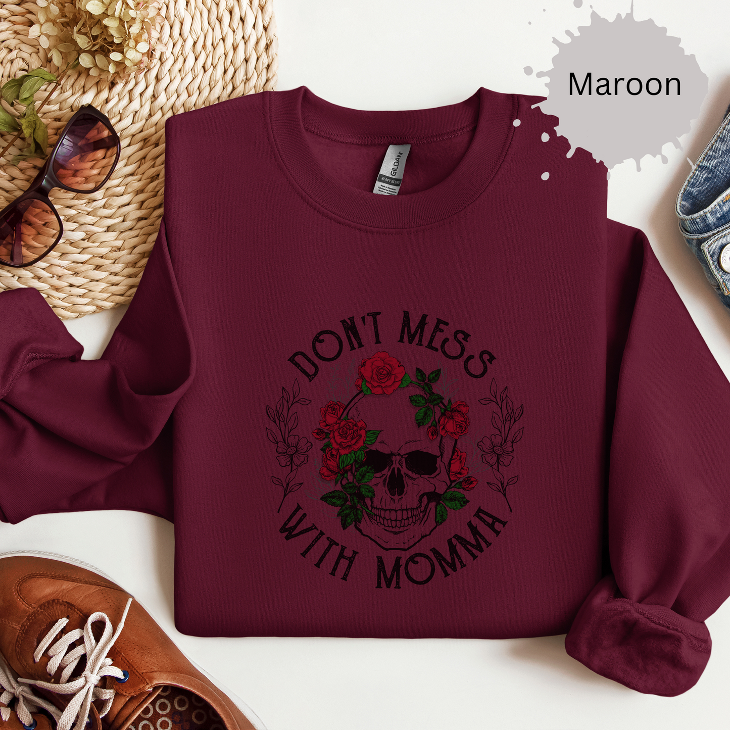 Mama's Not Playing Around Crewneck Sweatshirt